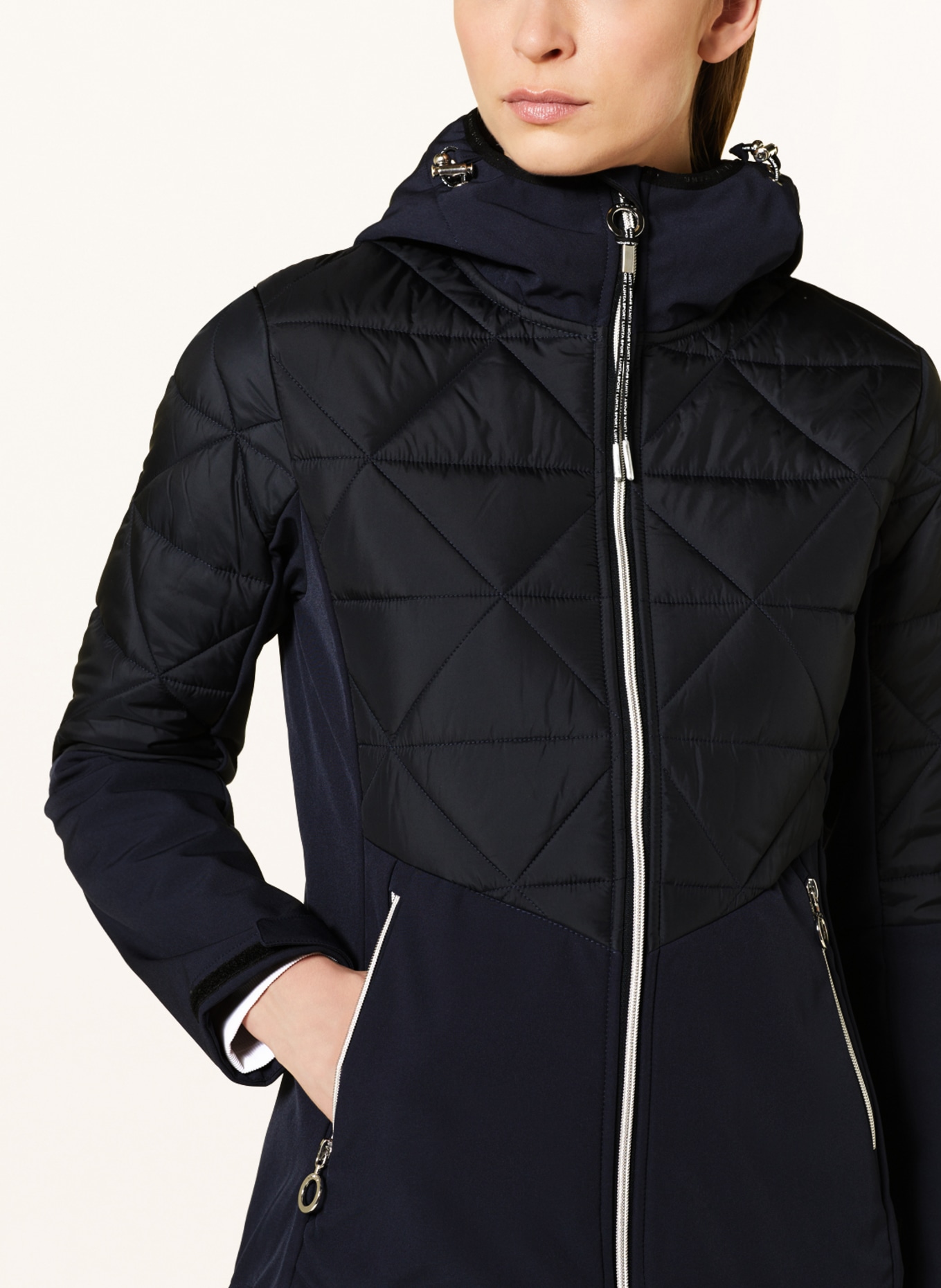 LUHTA Hybrid quilted jacket ARRAKOSKI, Color: BLACK/ SILVER (Image 5)