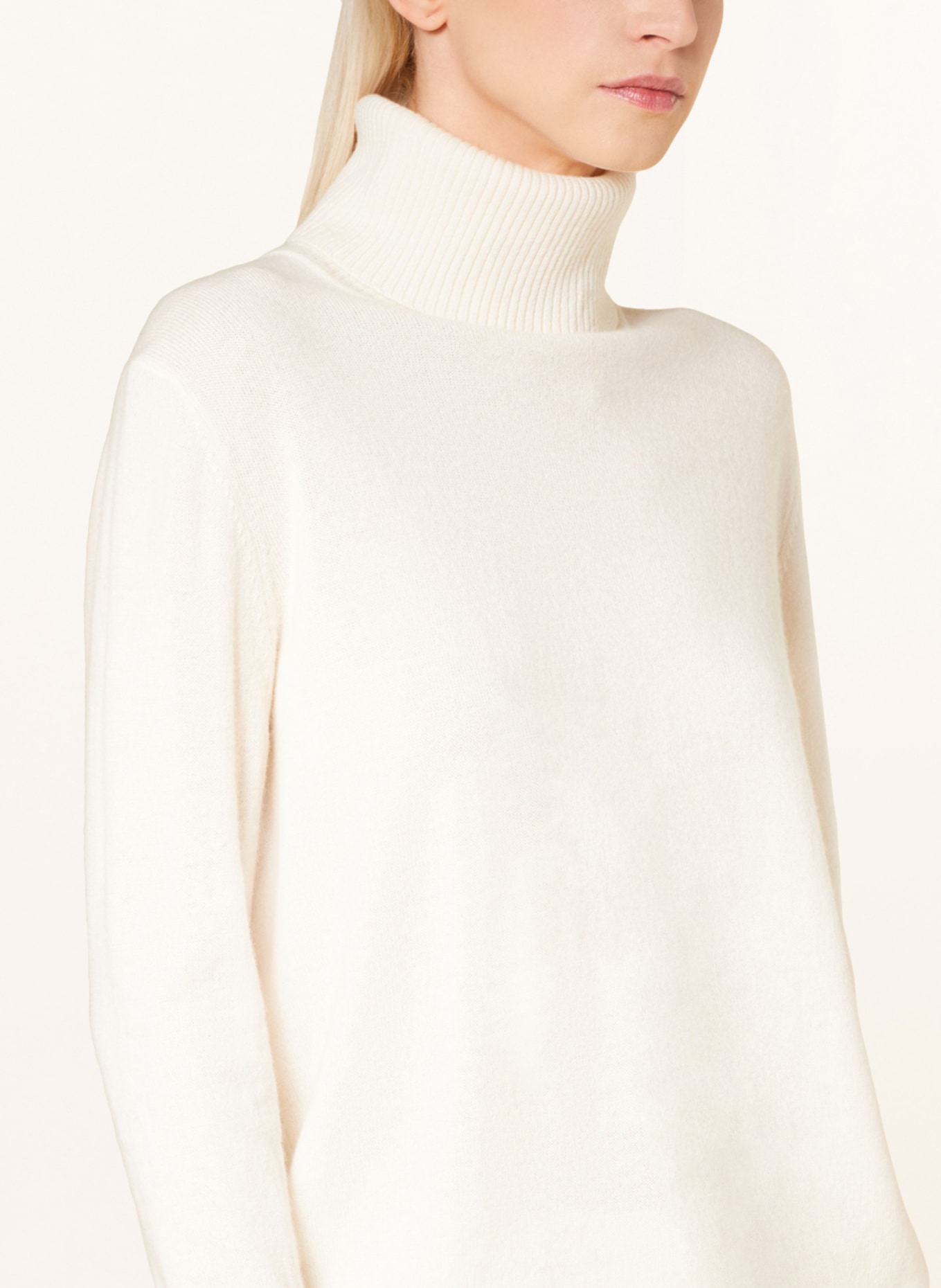 rosemunde Turtleneck sweater LAICA with cashmere, Color: ECRU (Image 4)