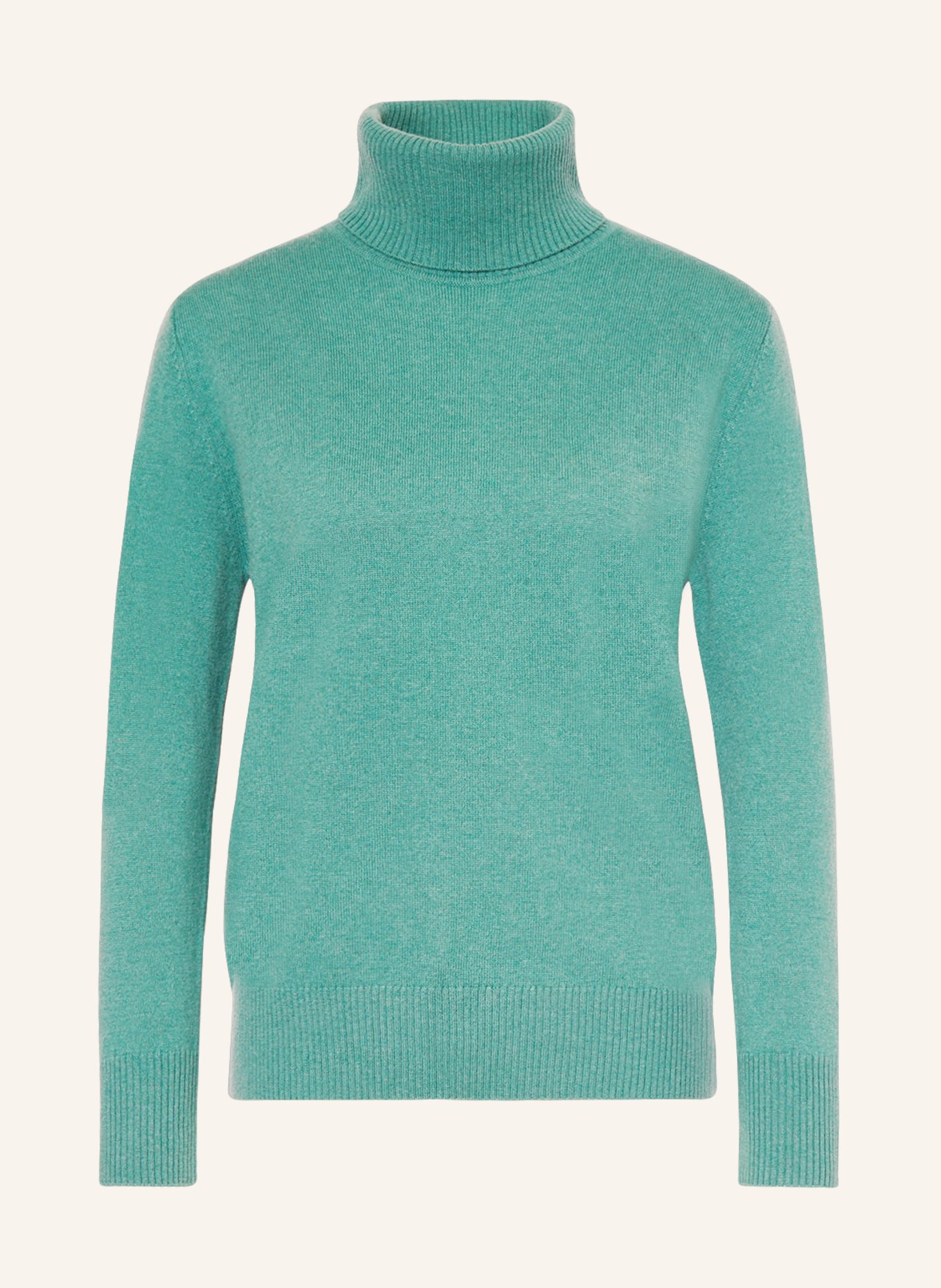 rosemunde Turtleneck sweater LAICA with cashmere, Color: GREEN (Image 1)