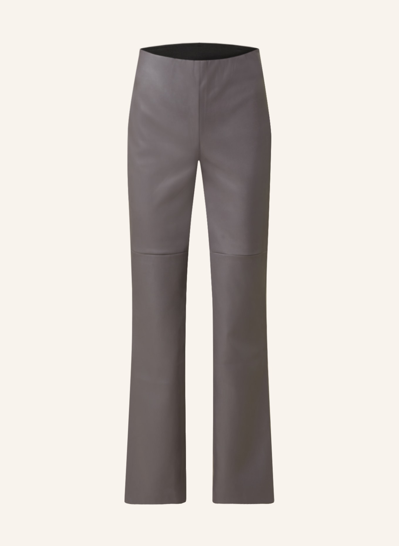 HERZEN'S ANGELEGENHEIT Pants in leather look, Color: GRAY (Image 1)