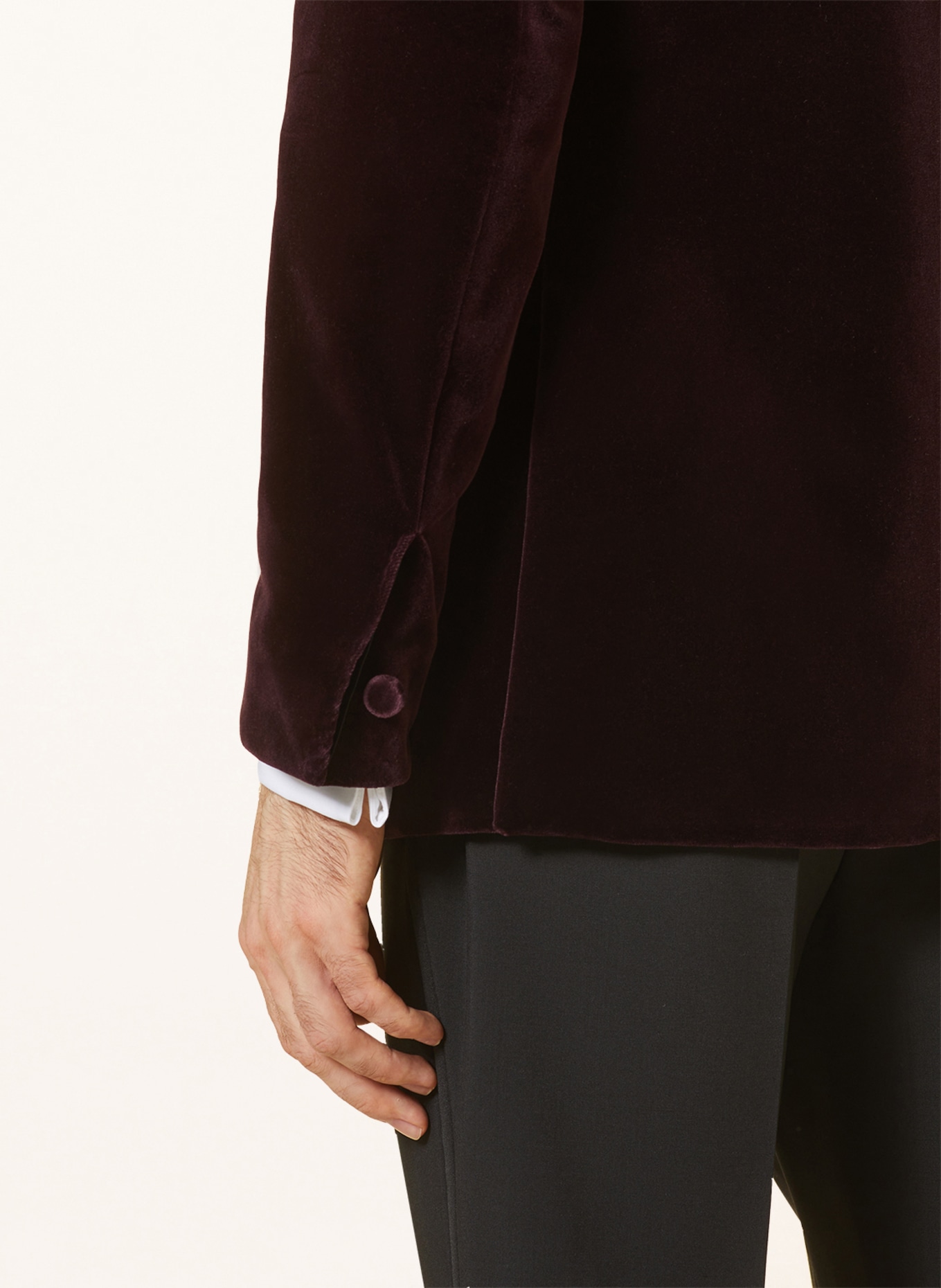 ZEGNA Tuxedo jacket regular fit made of velvet, Color: DARK RED (Image 6)