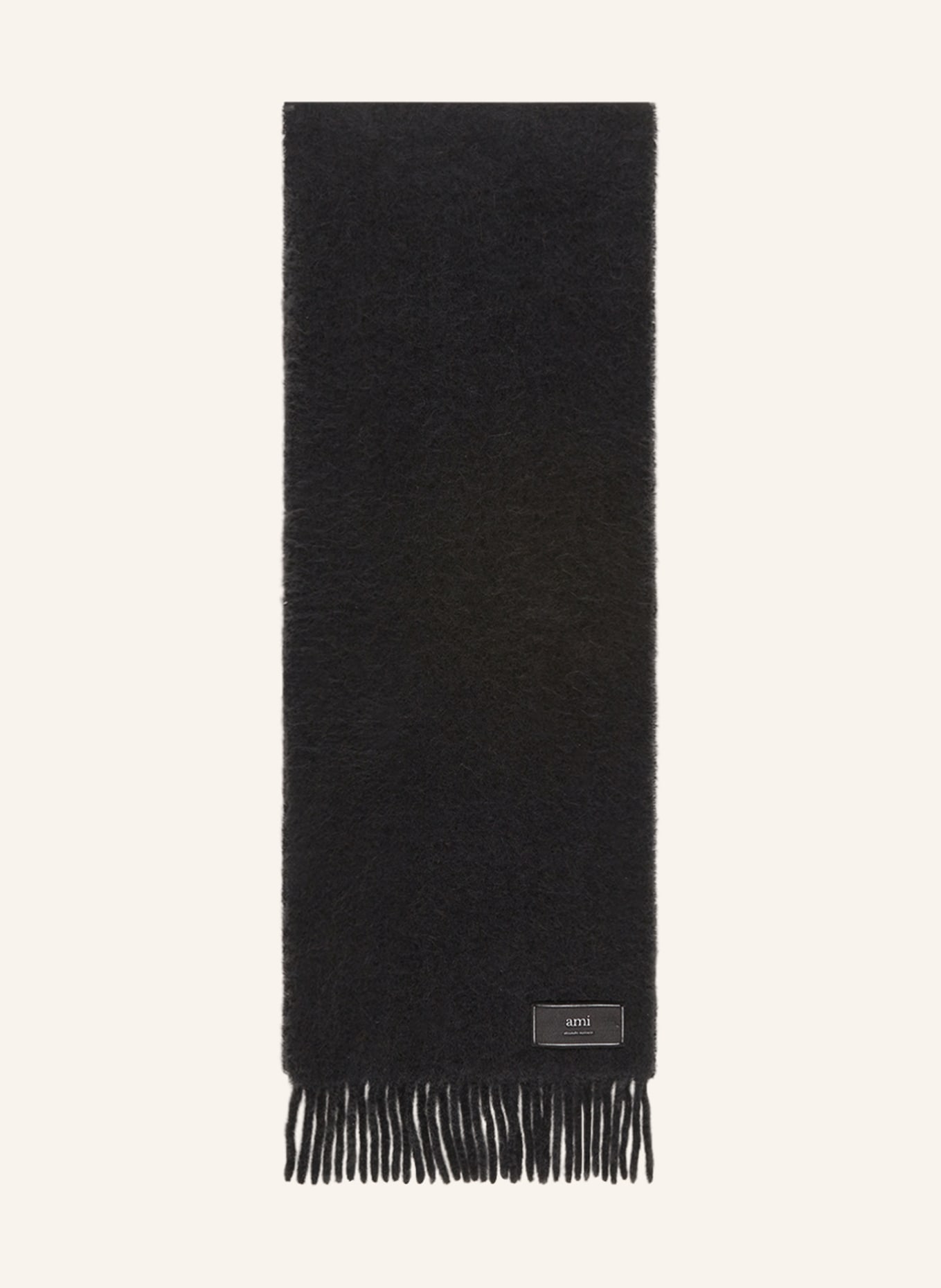 AMI PARIS Schal aus Alpaka, Farbe: SCHWARZ (Bild 1)