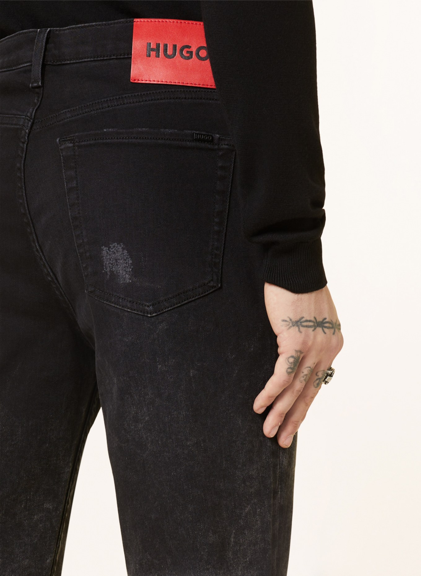 HUGO Jeans Tapered Fit, Farbe: 022 DARK GREY (Bild 6)