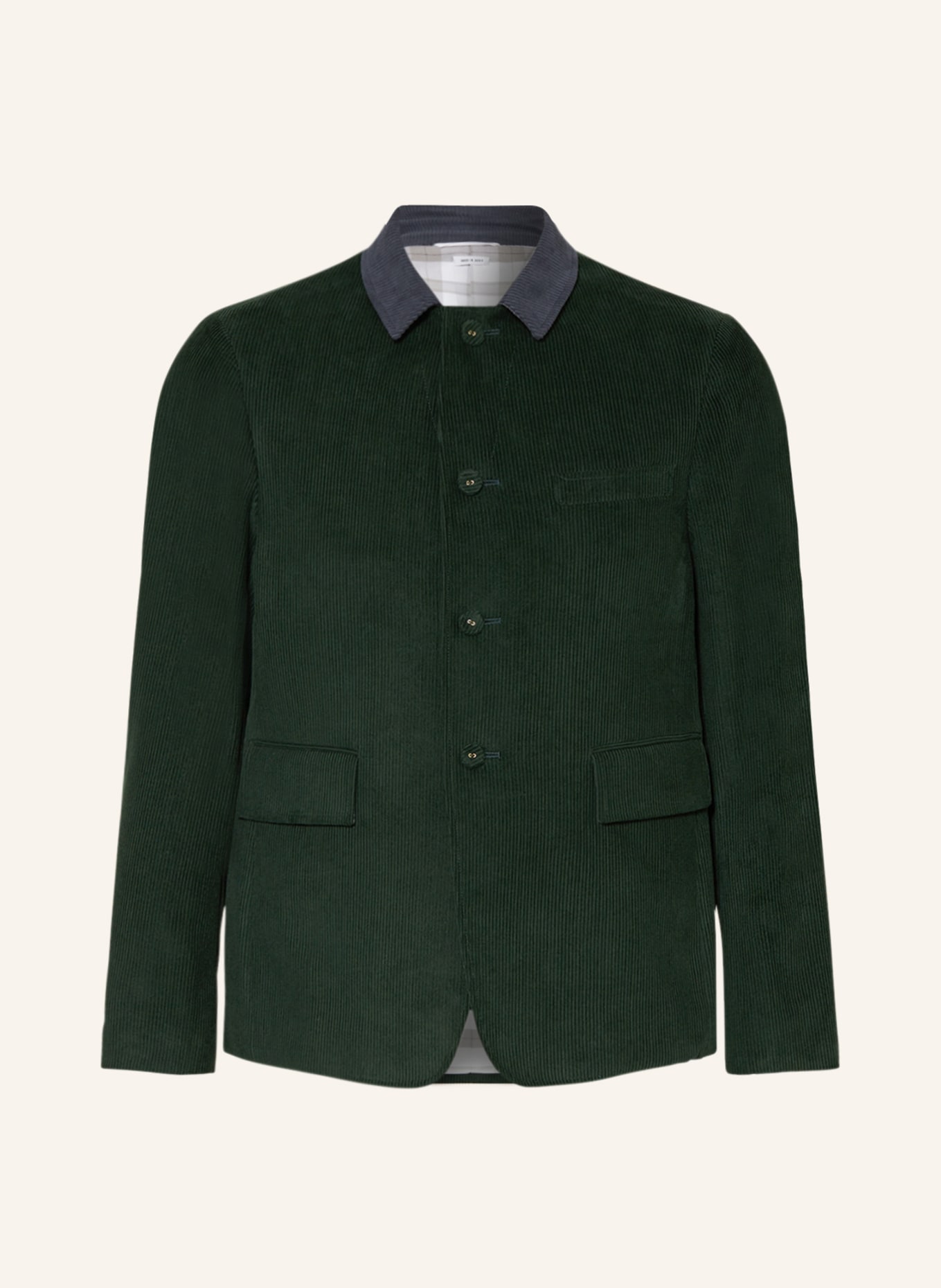 THOM BROWNE. Corduroy blazer regular fit, Color: DARK GREEN (Image 1)