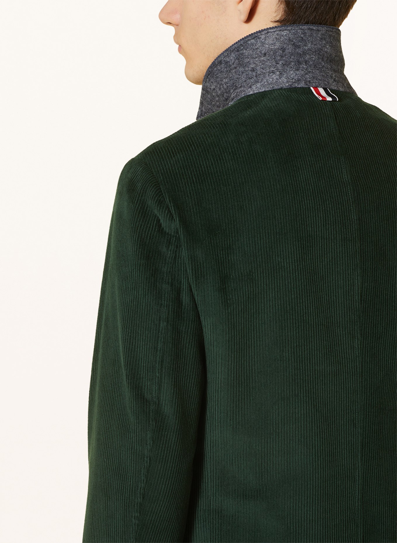 THOM BROWNE. Corduroy blazer regular fit, Color: DARK GREEN (Image 4)