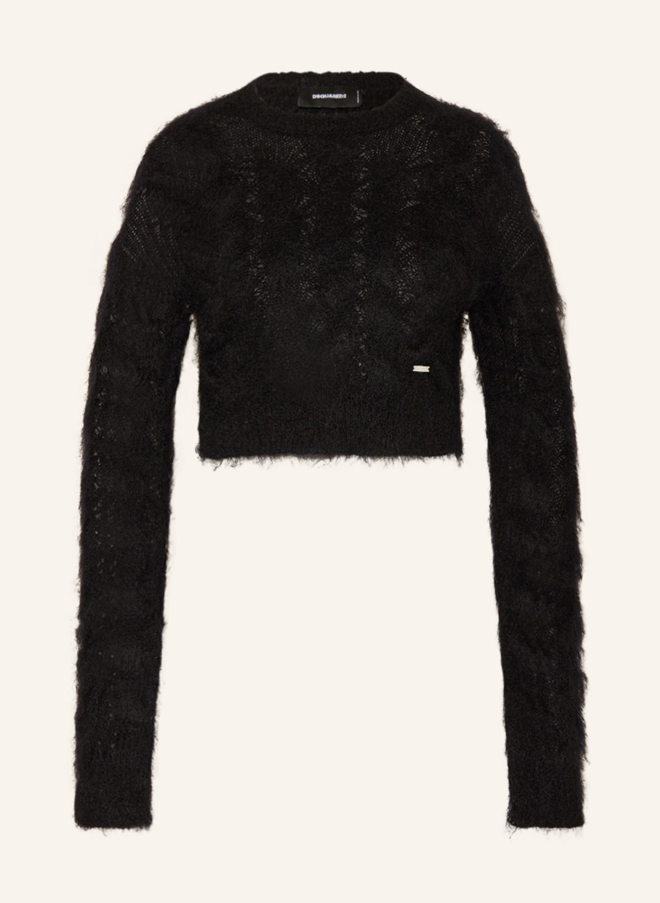DSQUARED2 Cropped-Pullover, Farbe: SCHWARZ (Bild 1)