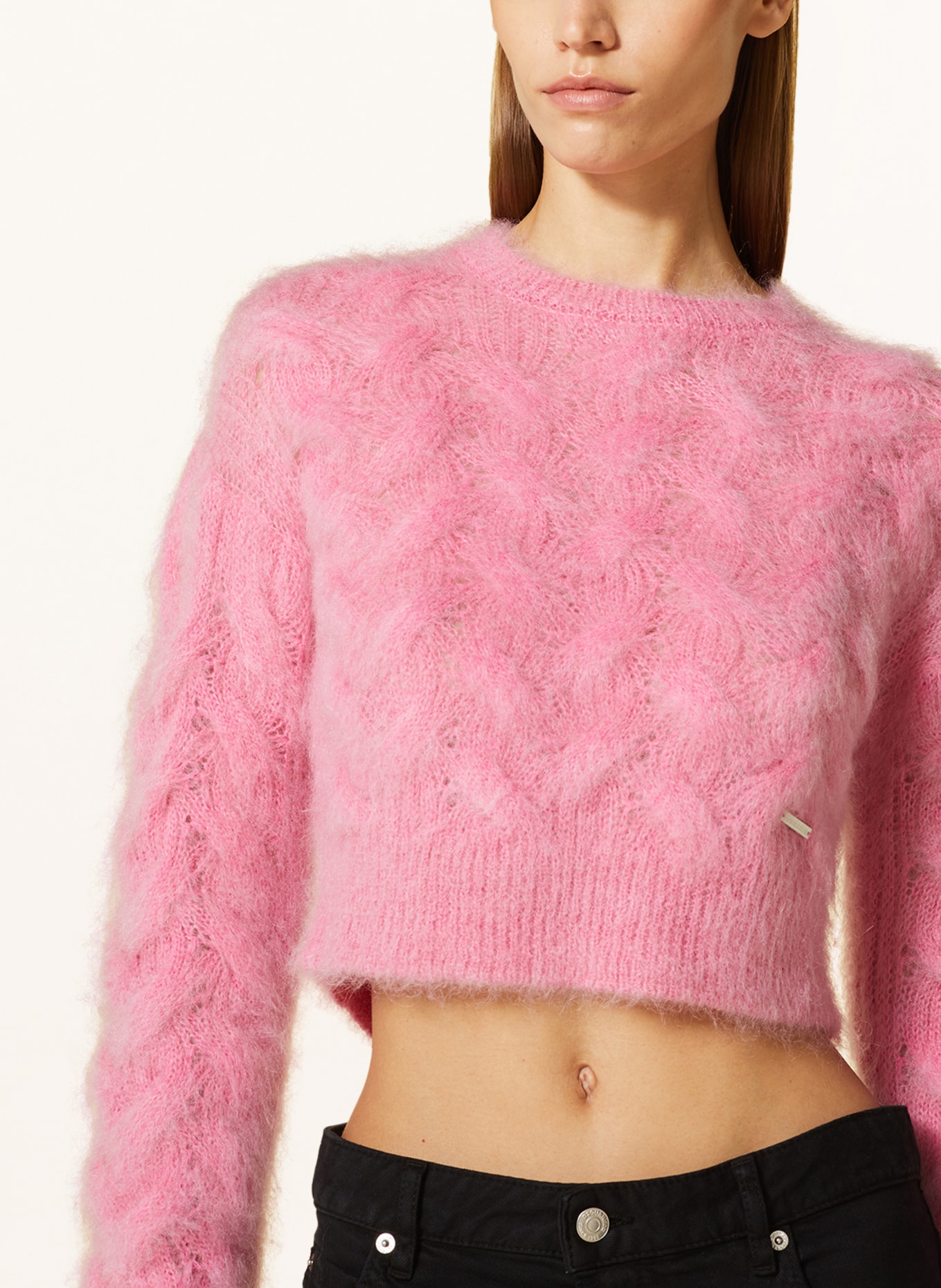 DSQUARED2 Cropped-Pullover, Farbe: PINK (Bild 4)