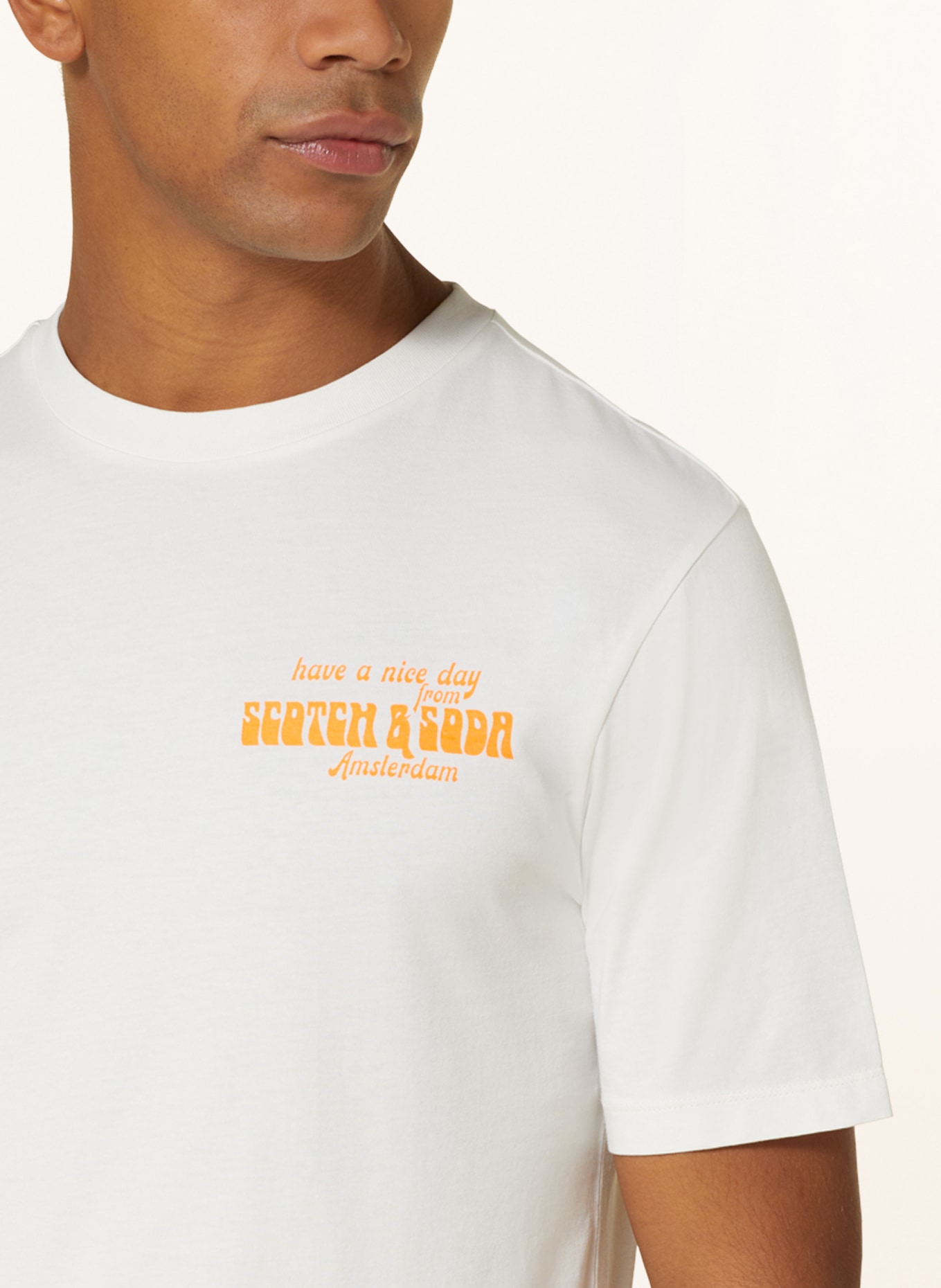 SCOTCH & SODA T-shirt, Color: WHITE (Image 4)