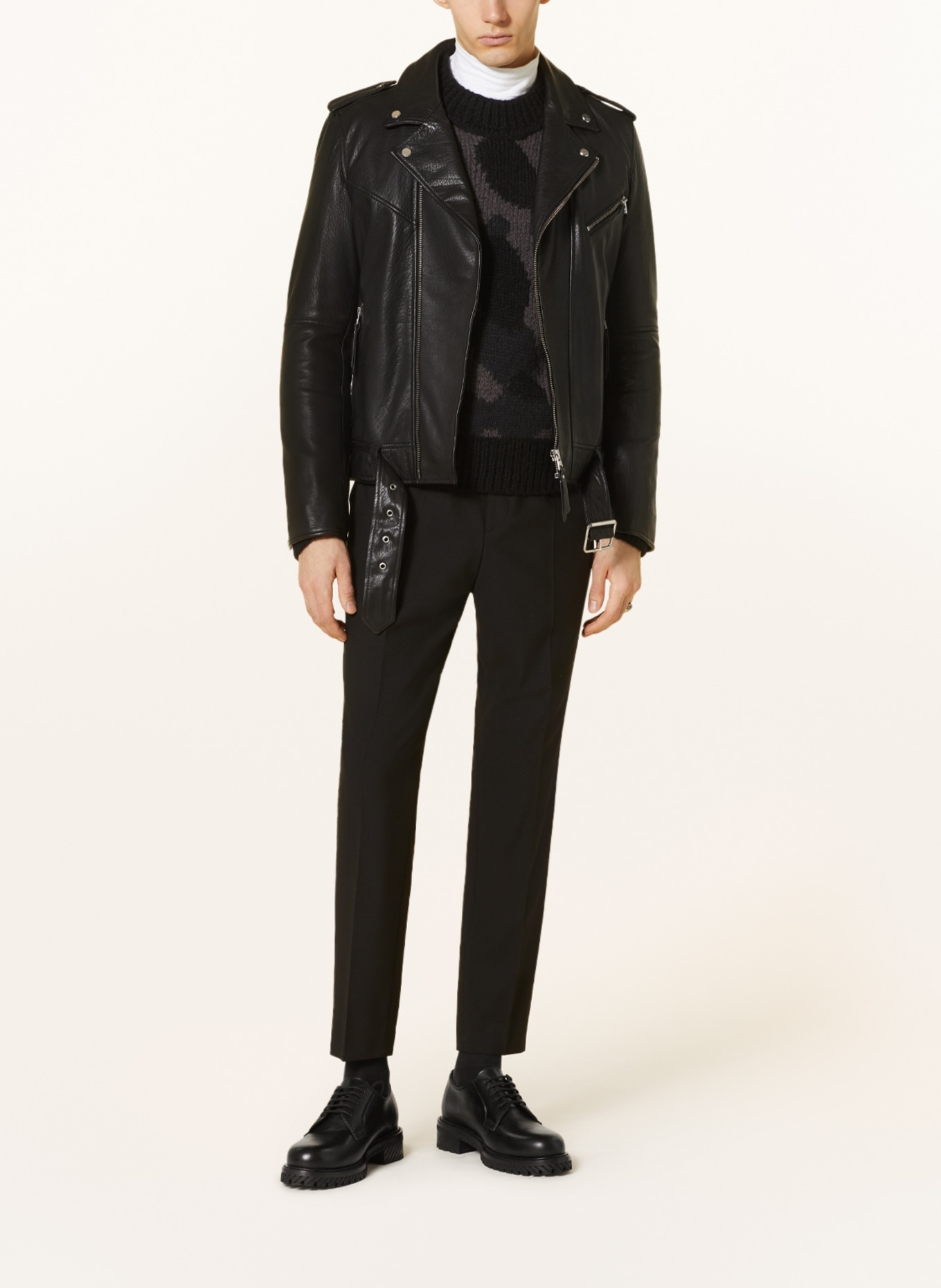 Hugo boss jaylo cheap leather jacket