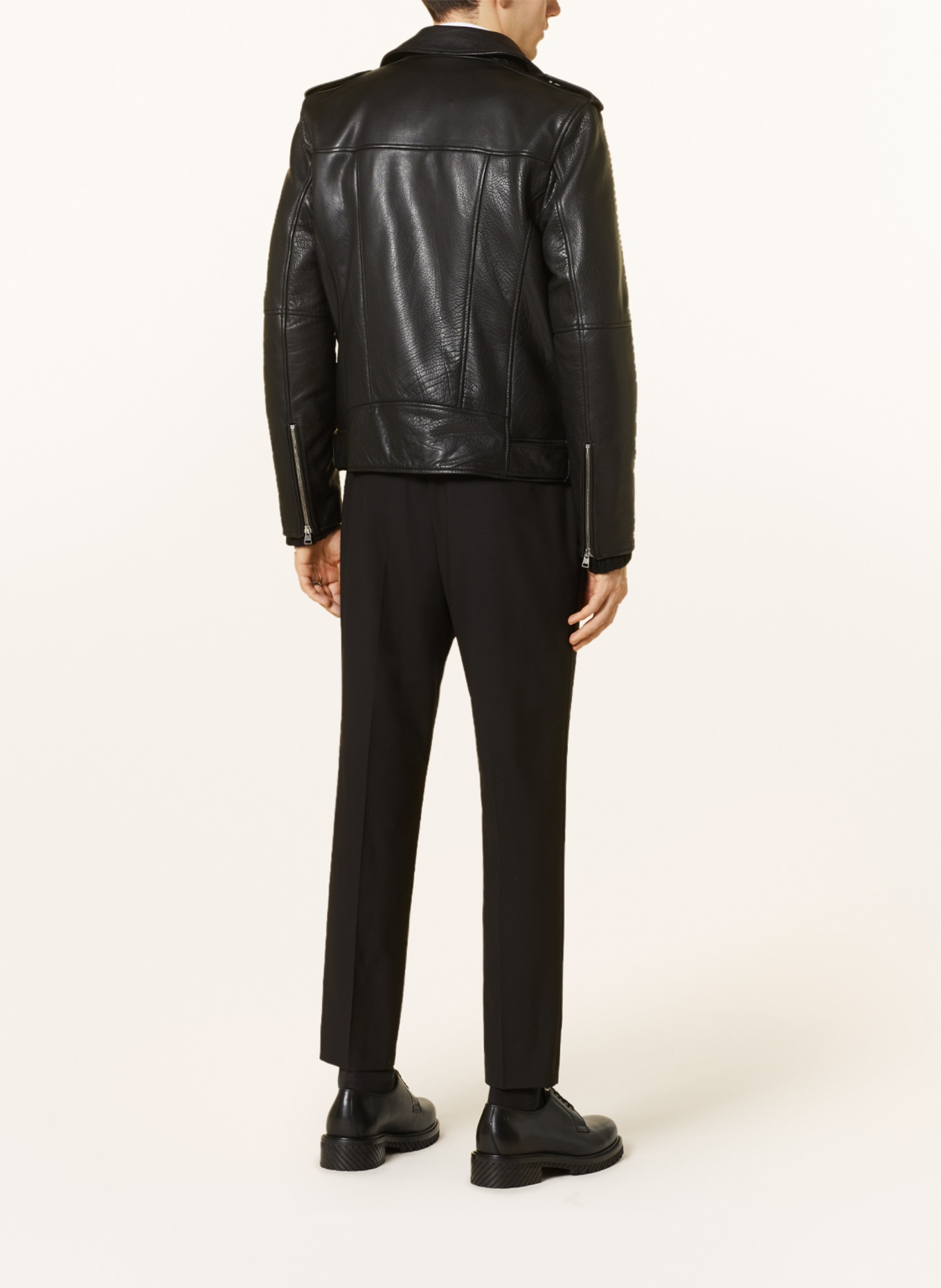 Hugo boss jackson leather jacket online