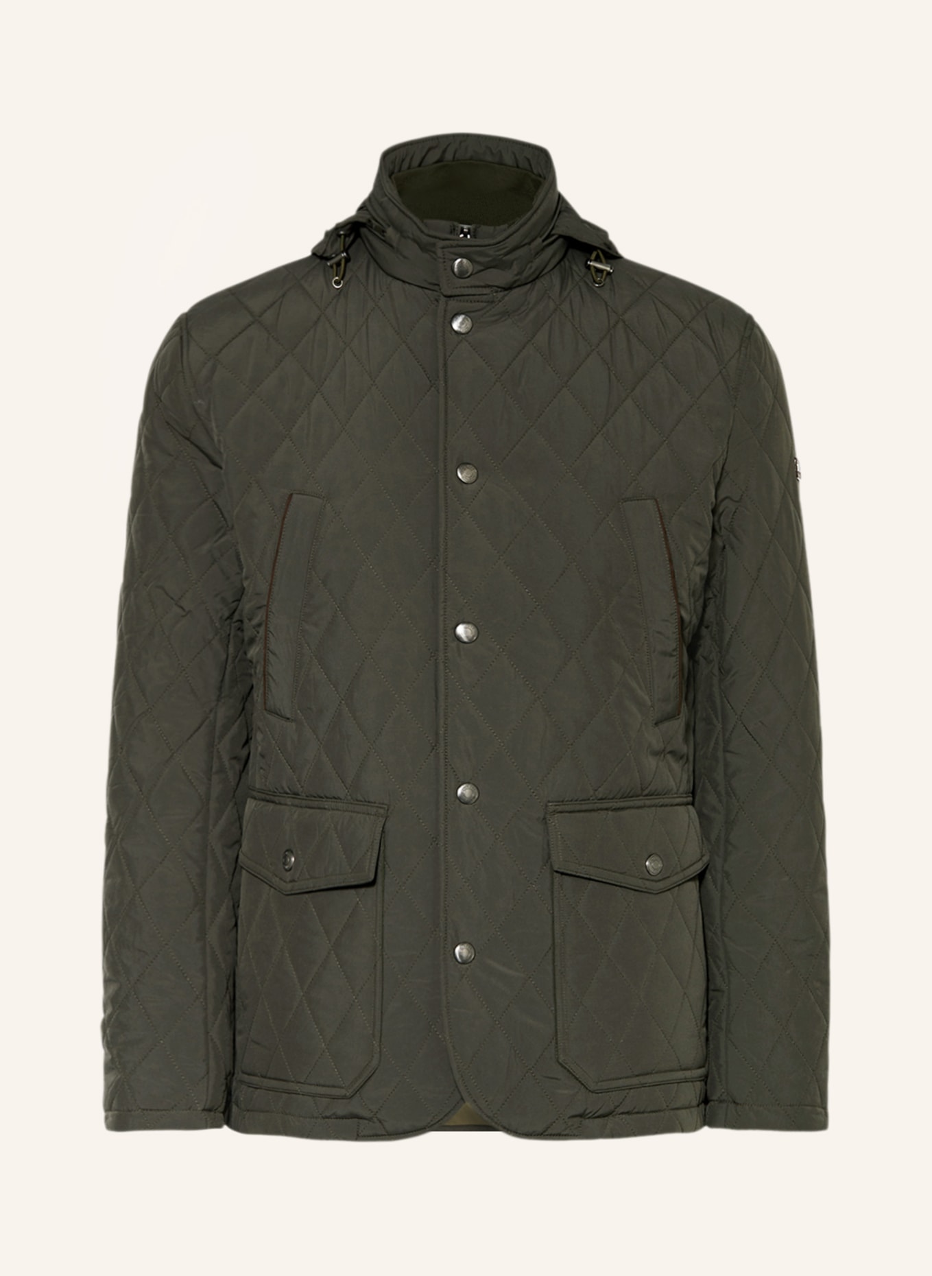 HACKETT LONDON Quilted jacket, Color: KHAKI (Image 1)