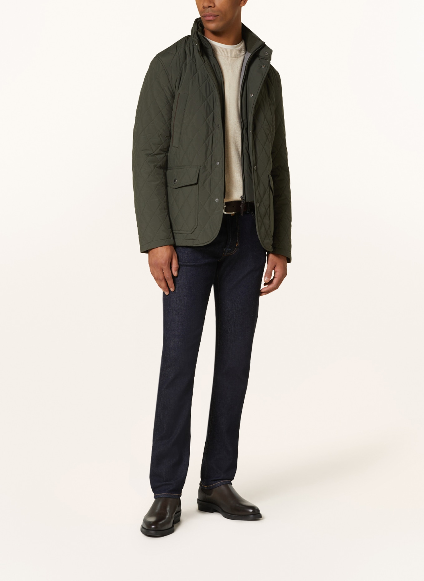 HACKETT LONDON Quilted jacket, Color: KHAKI (Image 2)