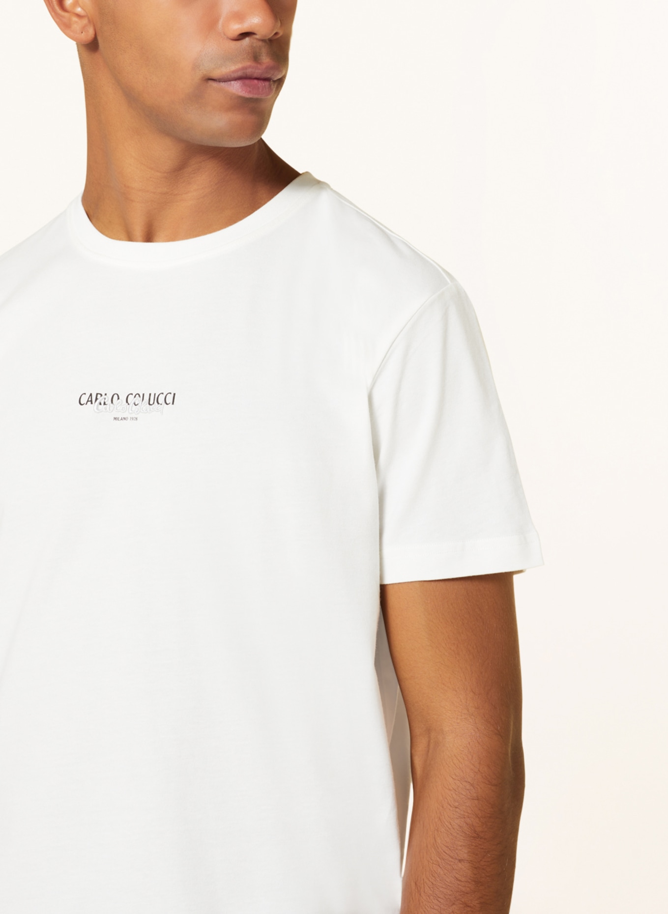 CARLO COLUCCI T-shirt, Color: CREAM (Image 4)