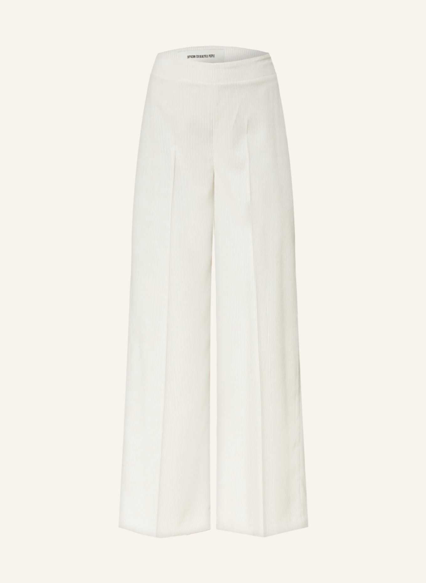 DRYKORN Wide leg trousers BEFORE made of corduroy, Color: ECRU (Image 1)