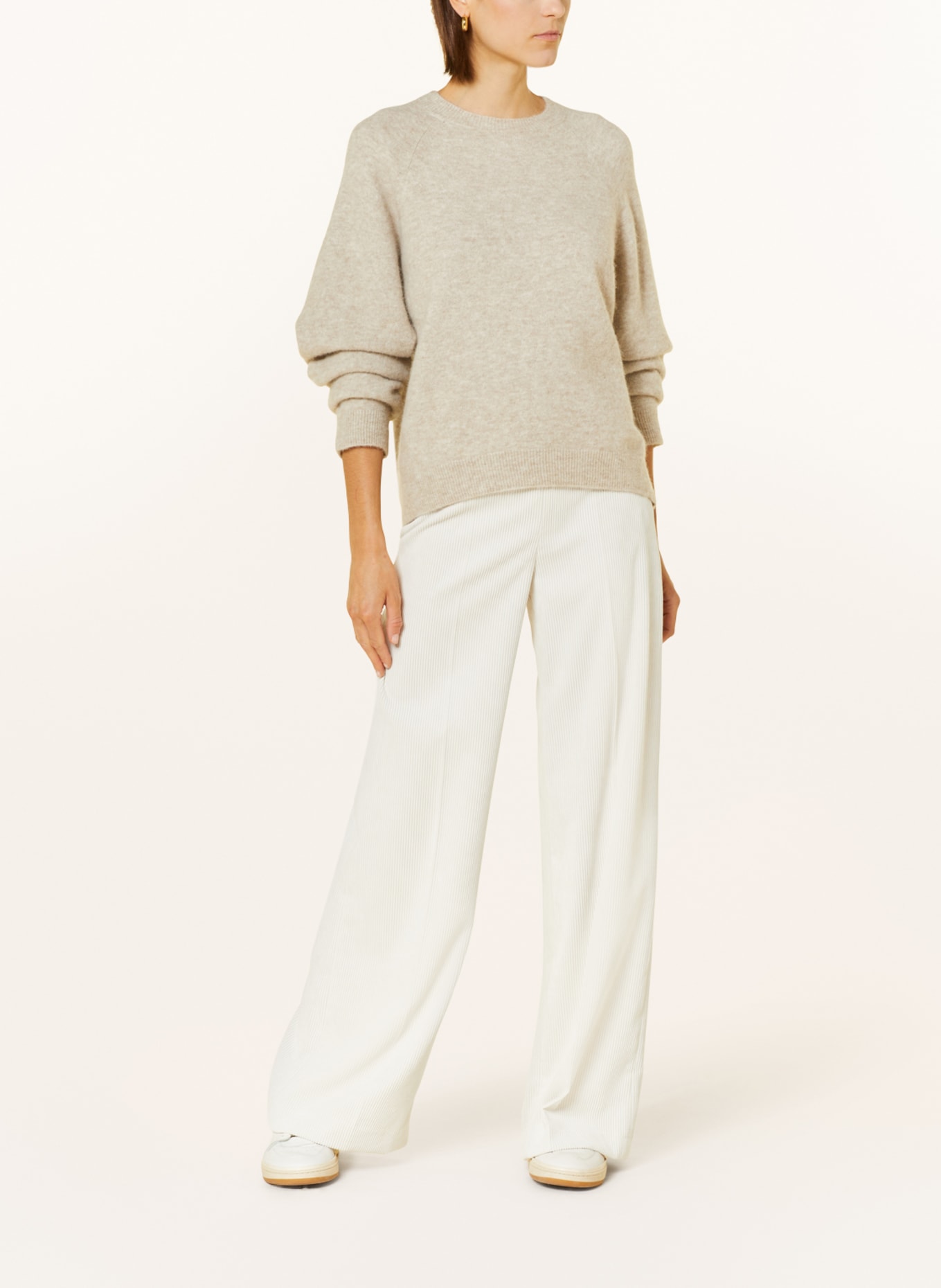 DRYKORN Wide leg trousers BEFORE made of corduroy, Color: ECRU (Image 2)