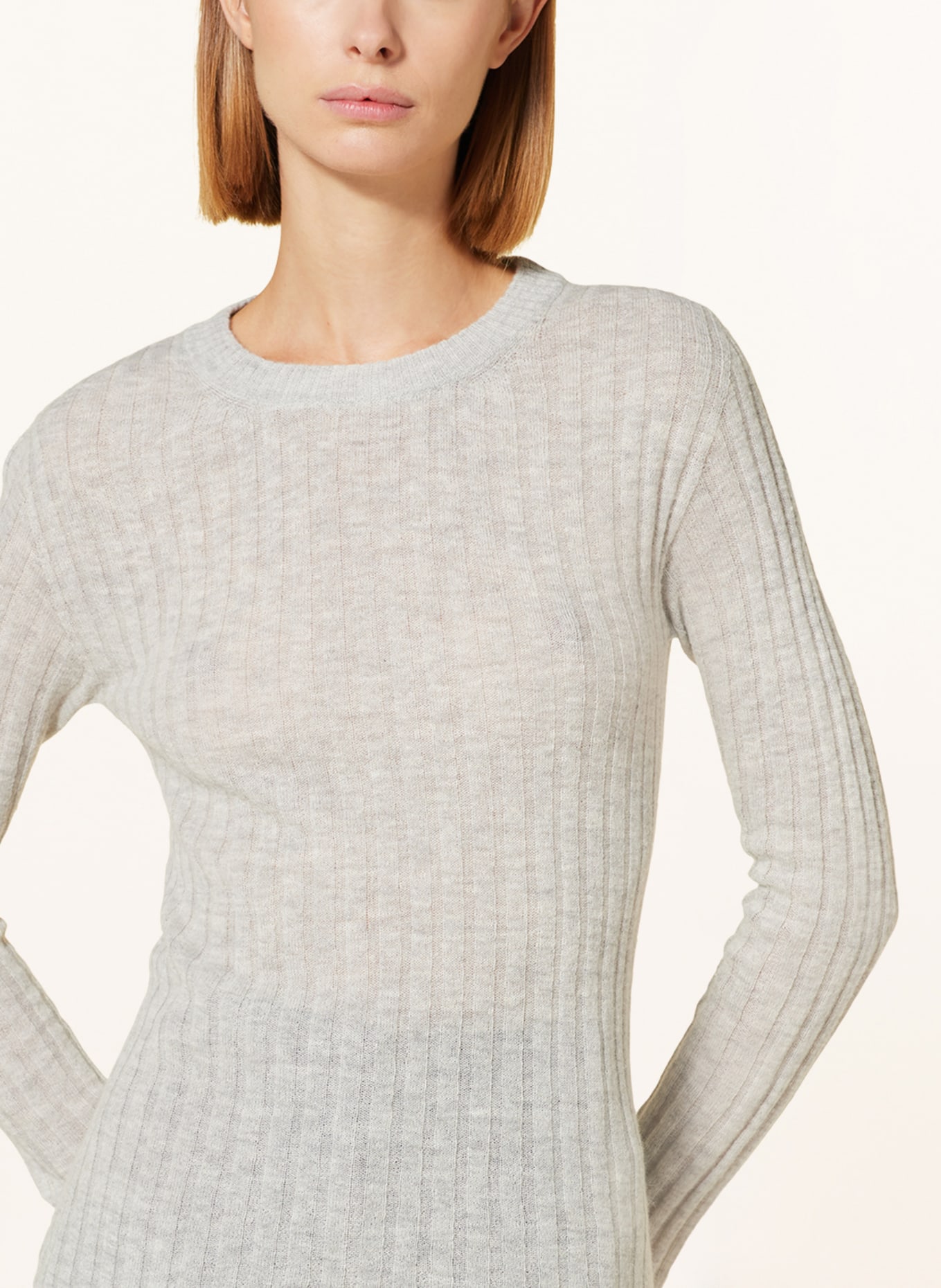 DRYKORN Sweater ERMA with alpaca, Color: LIGHT GRAY (Image 4)
