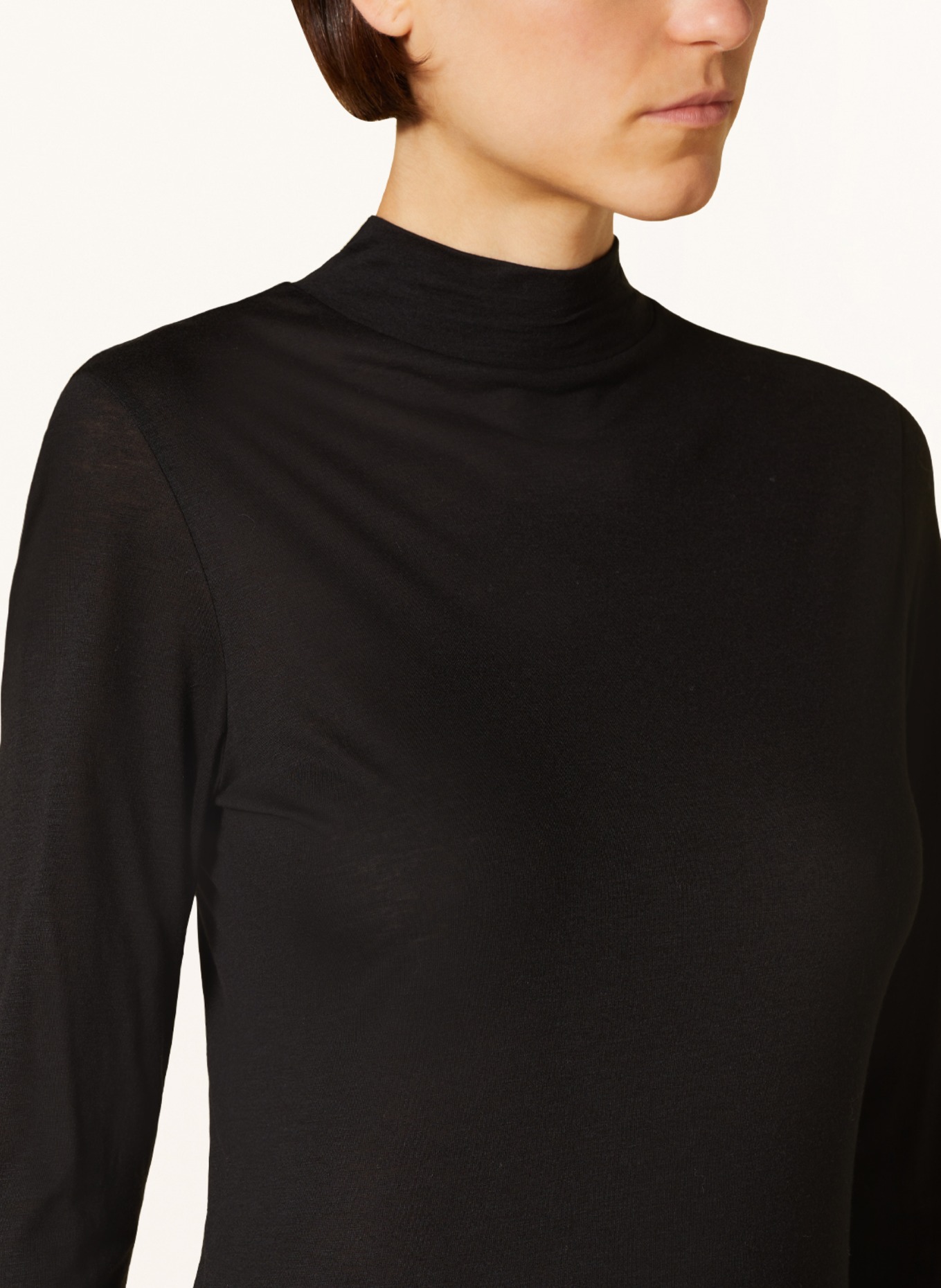 DRYKORN Long sleeve shirt FJOLA, Color: BLACK (Image 4)