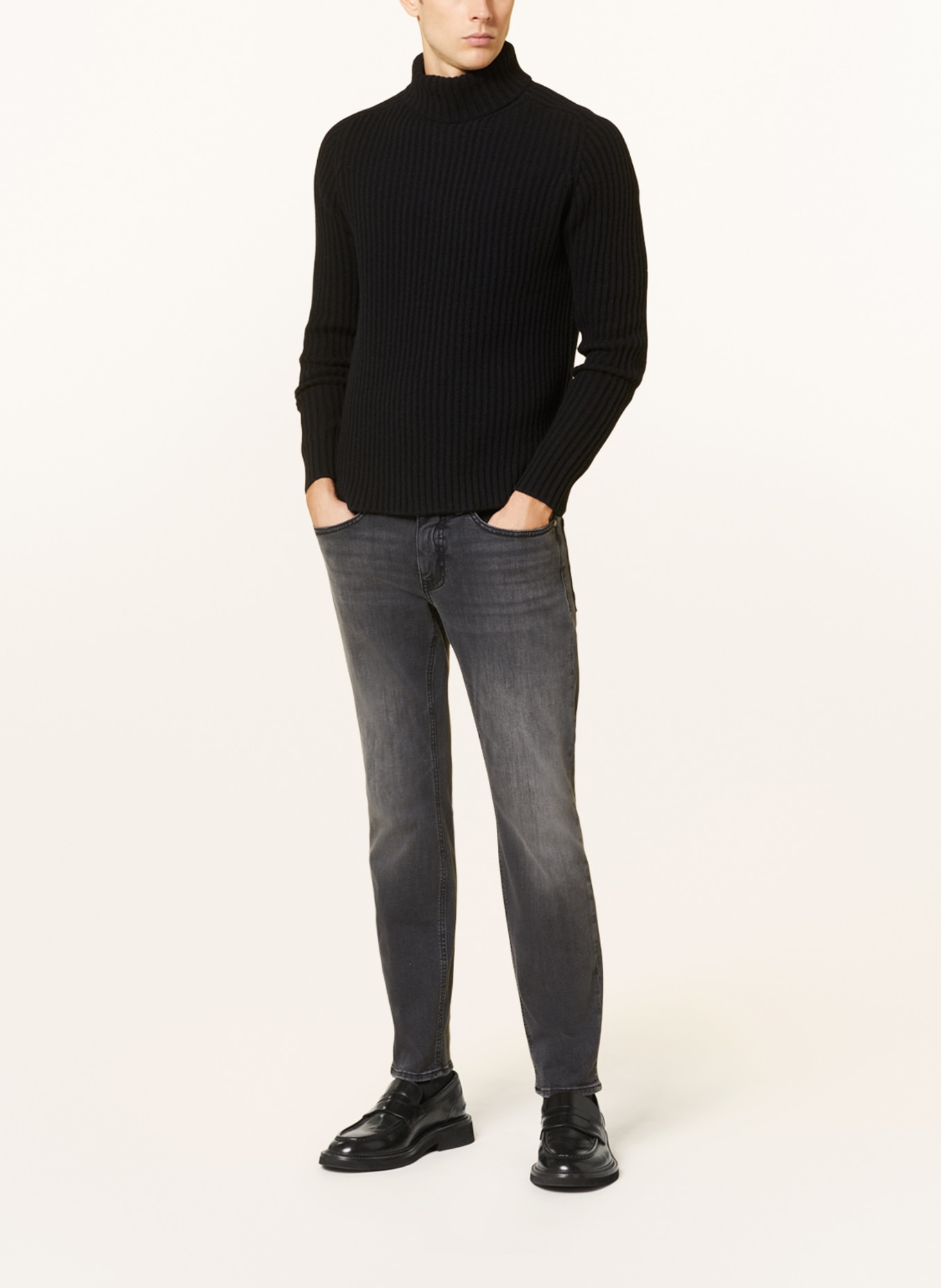 BRAX Jeans CHRIS Slim Fit, Farbe: 03 WORN BLACK (Bild 2)