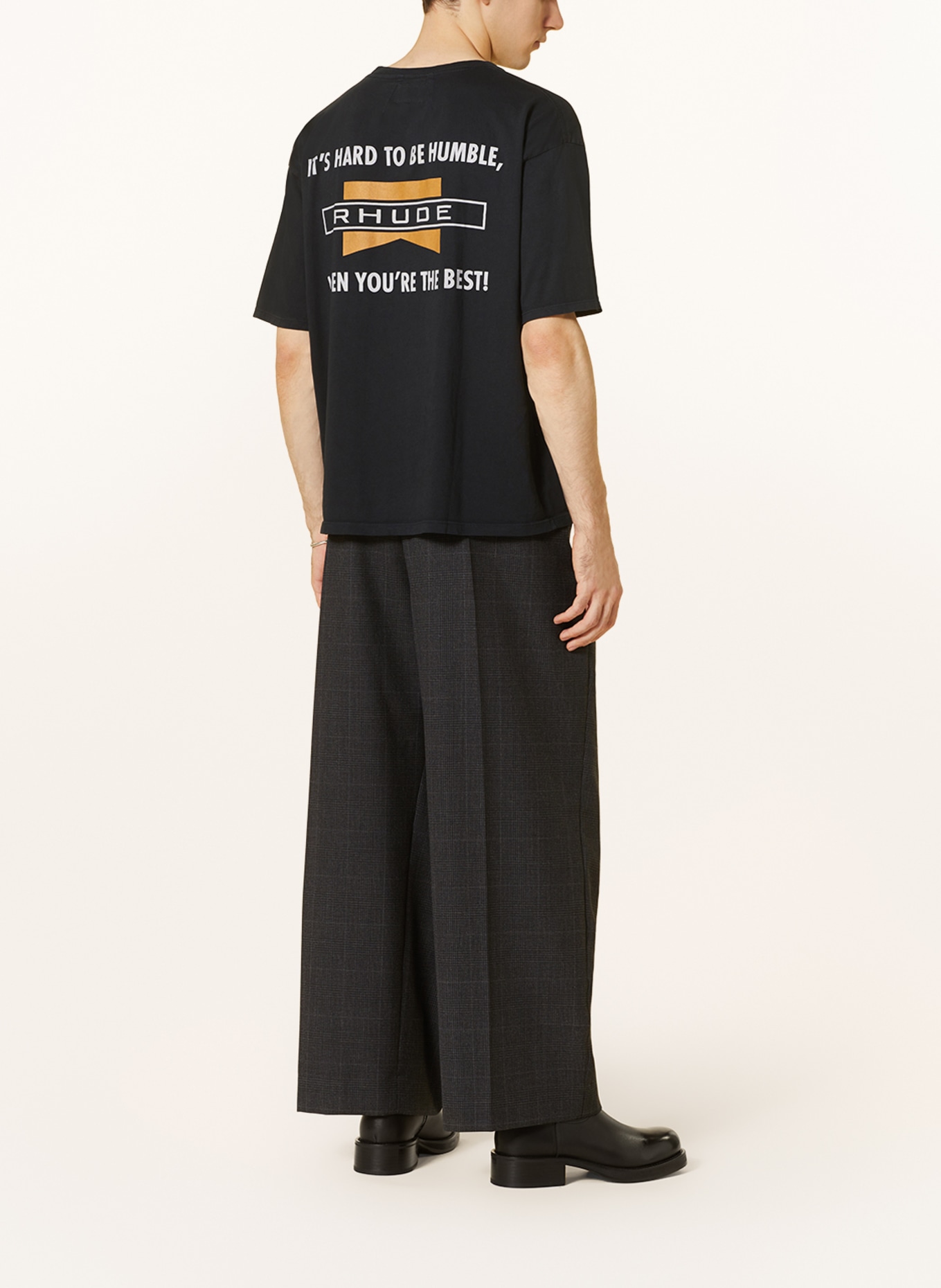 RHUDE T-shirt, Color: BLACK (Image 2)