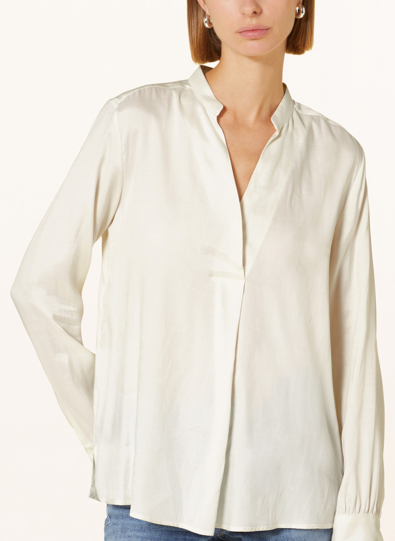 van Laack Shirt blouse YOGY, Color: ECRU (Image 4)