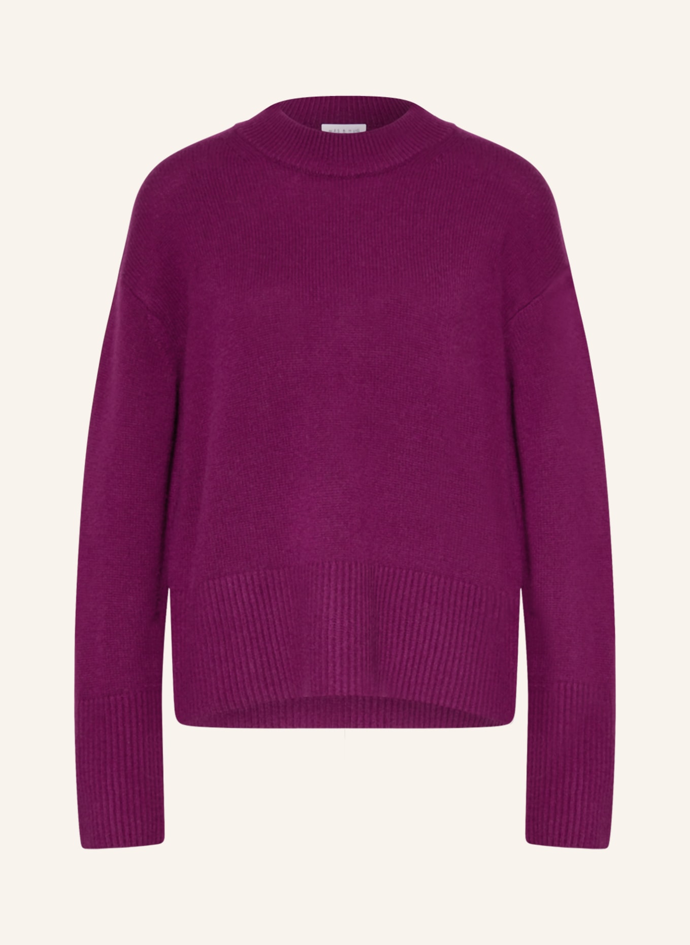MRS & HUGS Cashmere-Pullover, Farbe: DUNKELLILA (Bild 1)