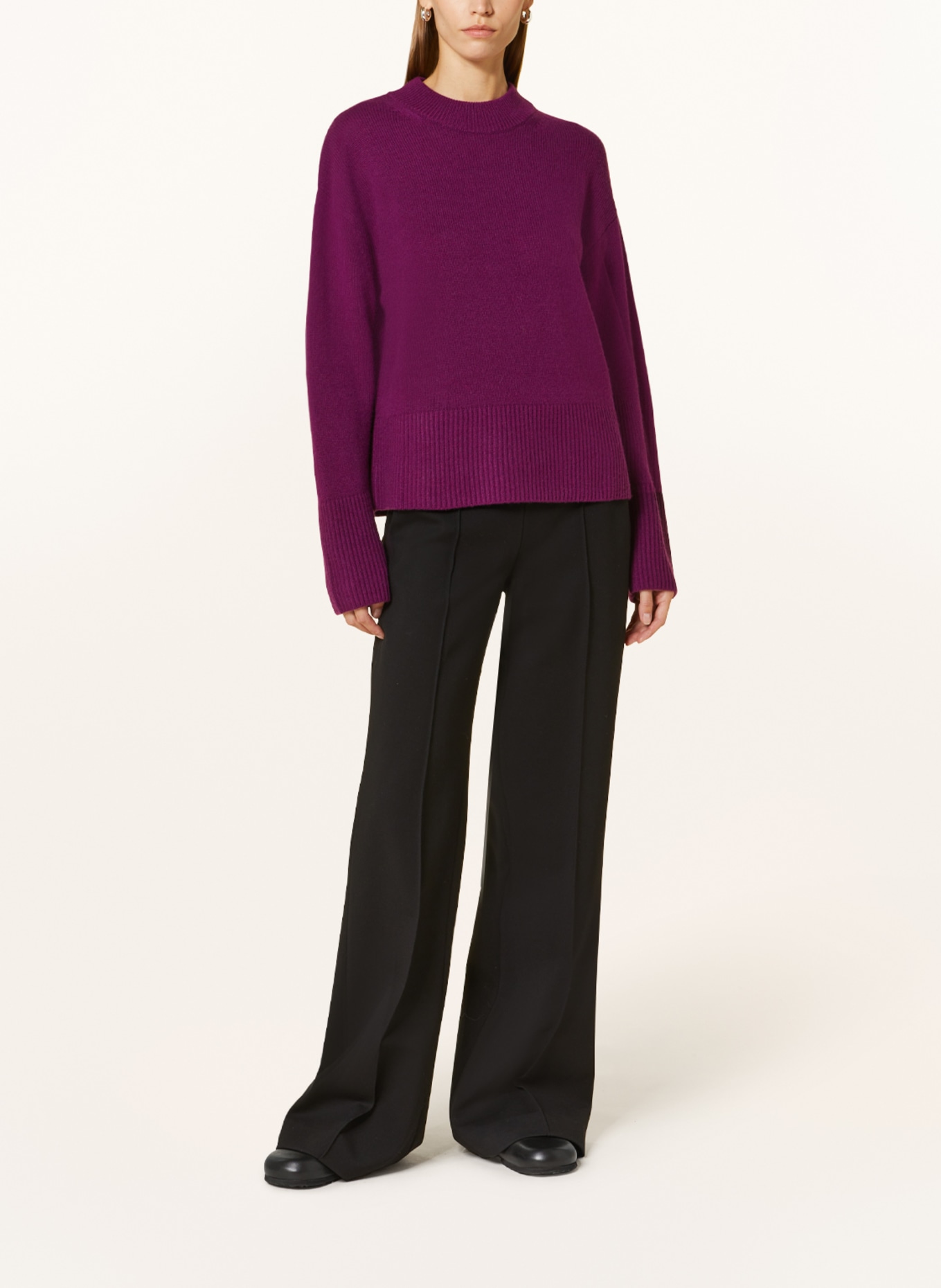 MRS & HUGS Cashmere-Pullover, Farbe: DUNKELLILA (Bild 2)