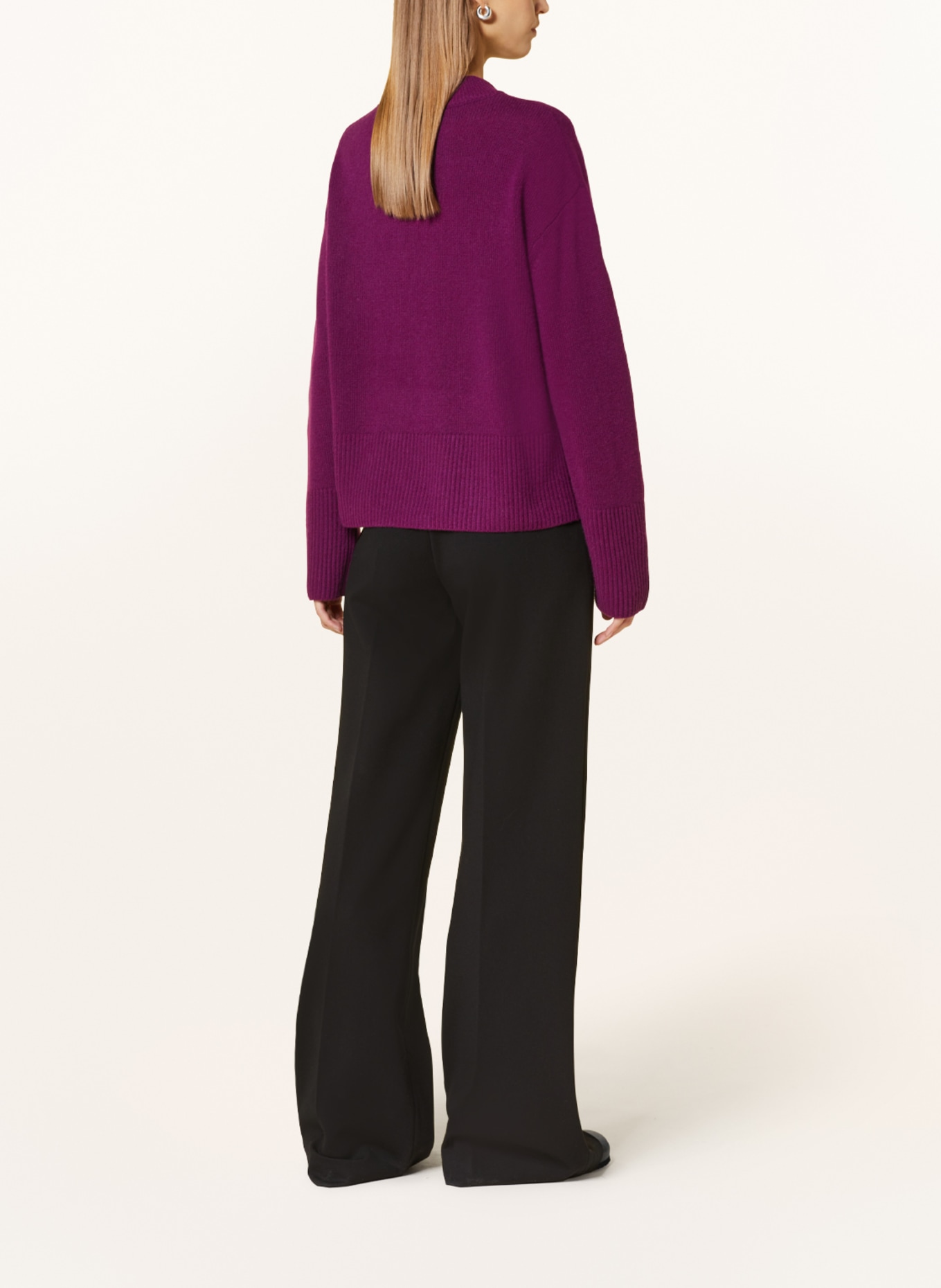 MRS & HUGS Cashmere-Pullover, Farbe: DUNKELLILA (Bild 3)