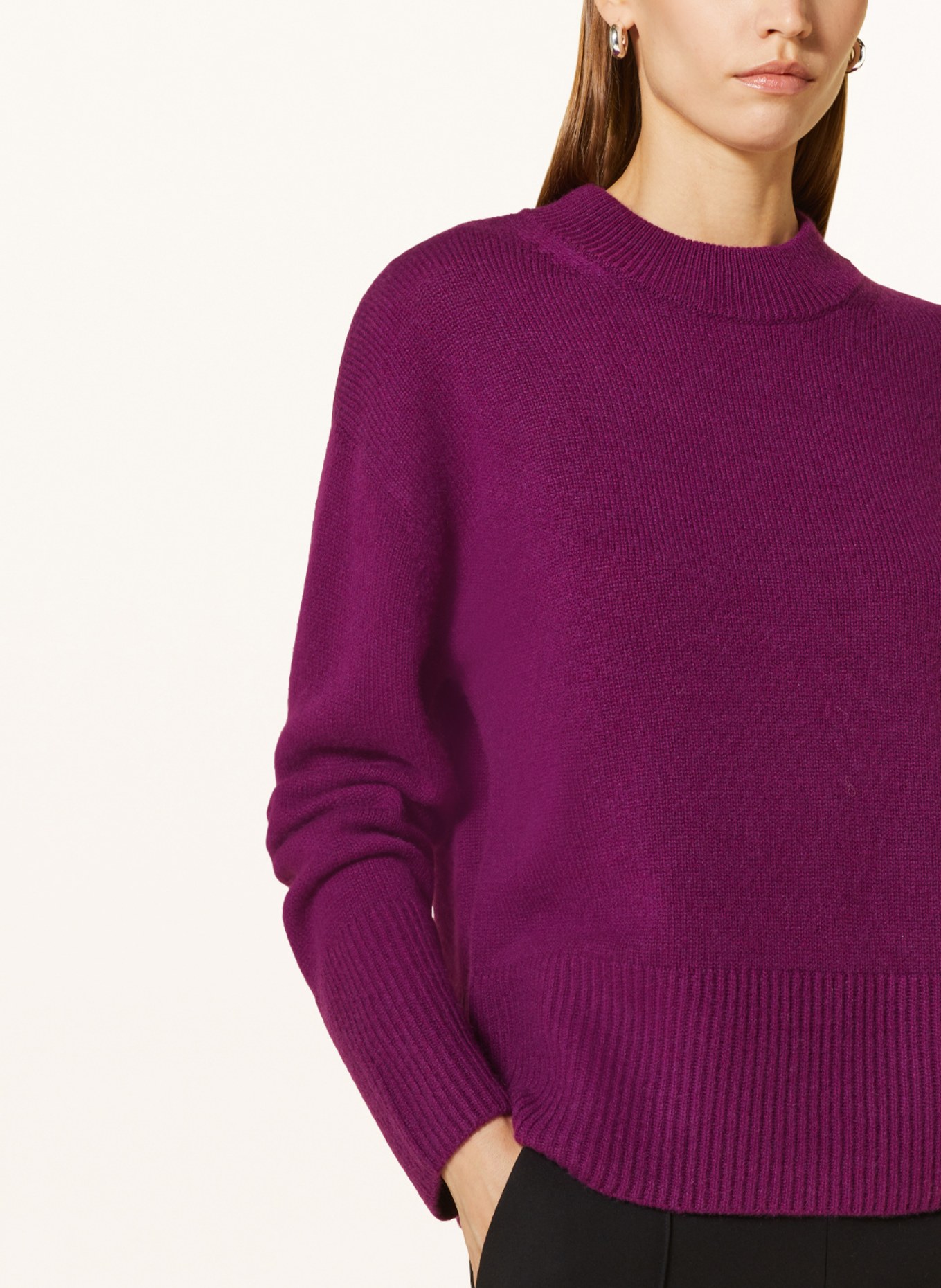 MRS & HUGS Cashmere sweater, Color: DARK PURPLE (Image 4)