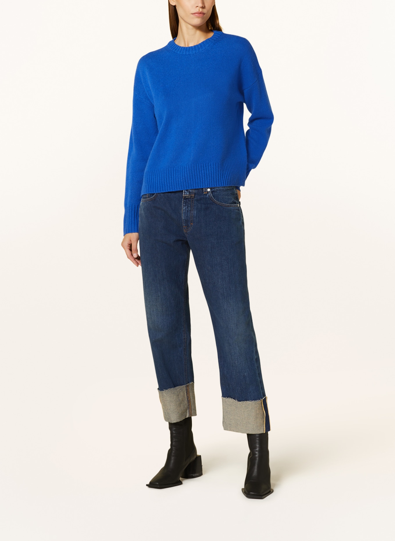 MRS & HUGS Cashmere sweater, Color: BLUE (Image 2)