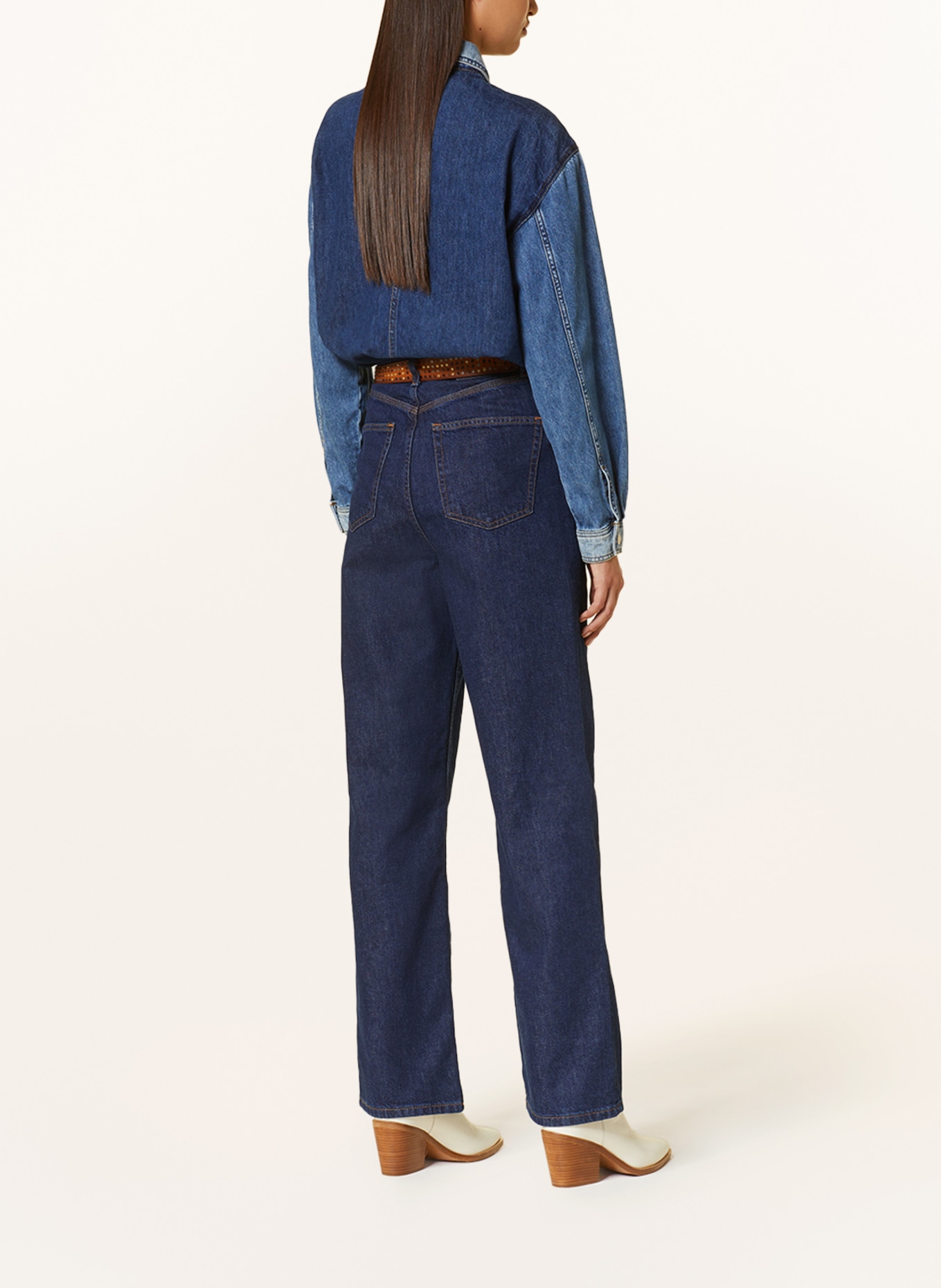Marc O'Polo DENIM Straight Jeans, Farbe: Q17 multi/raw caribbean blue (Bild 3)