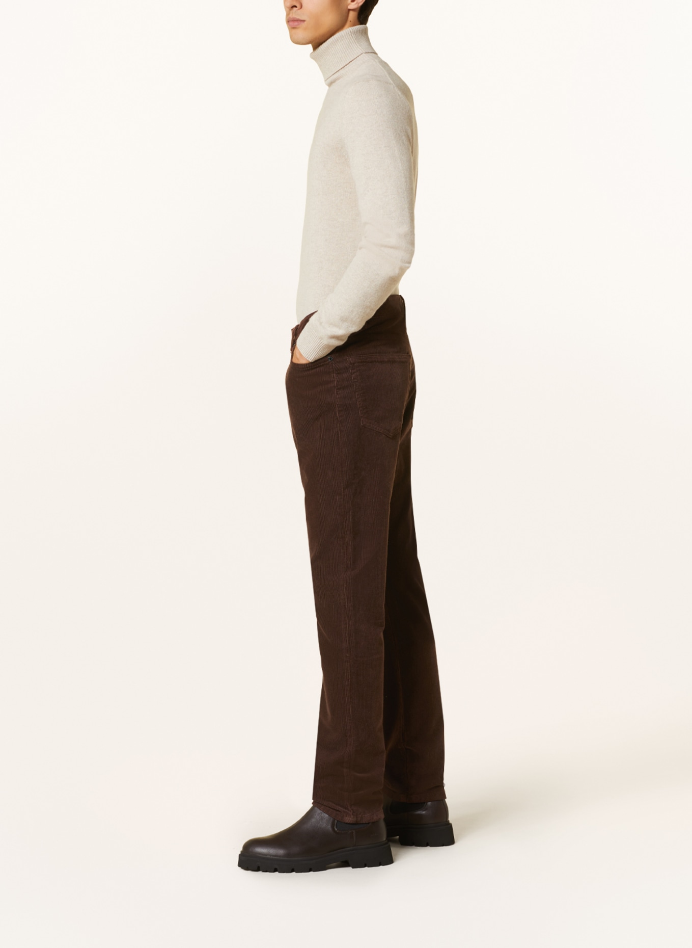 BOGNER Spodnie sztruksowe ROB prime fit, Kolor: BRĄZOWY (Obrazek 4)