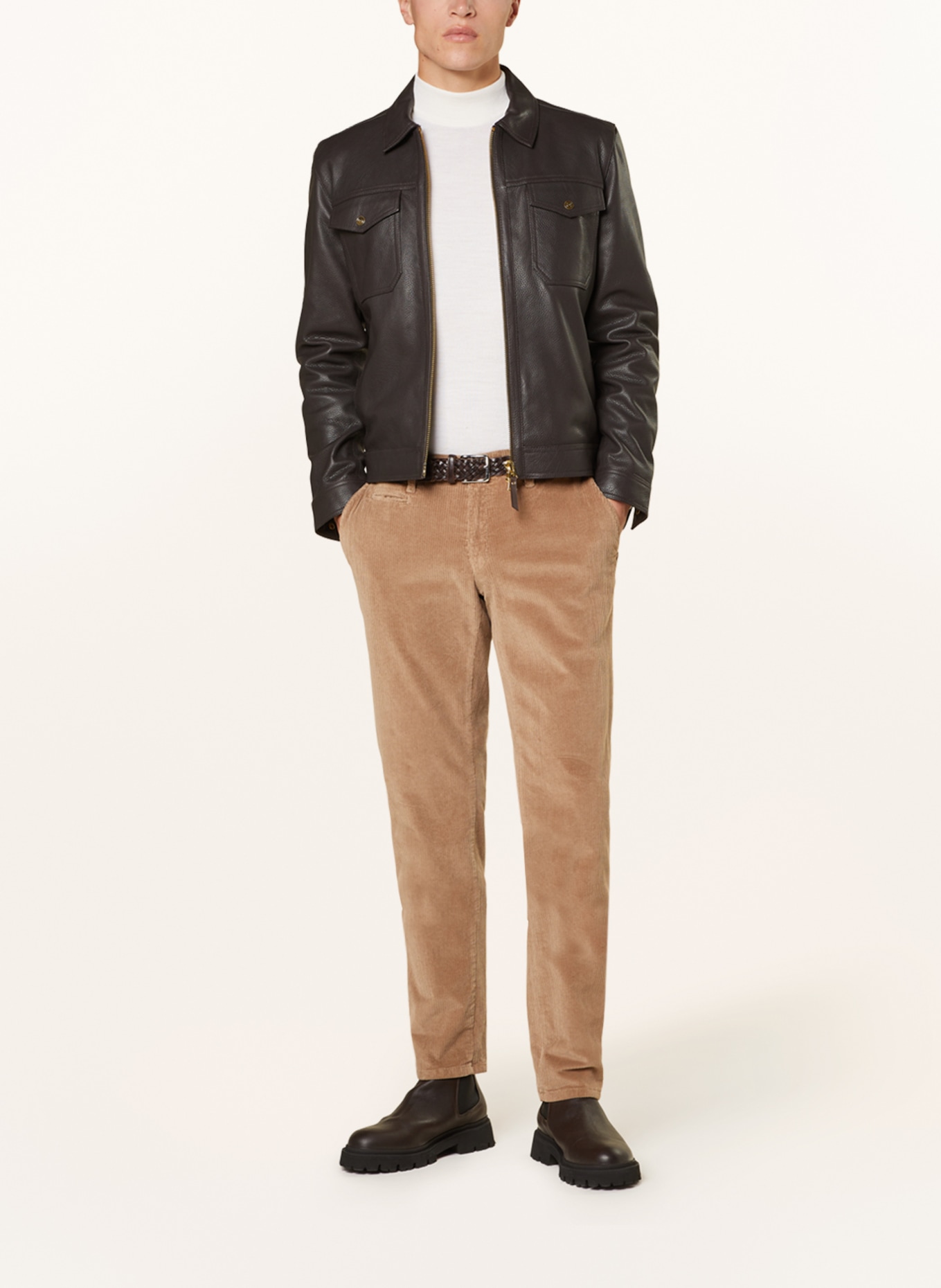 BRAX Corduroy trousers FABIO modern fit, Color: CAMEL (Image 2)