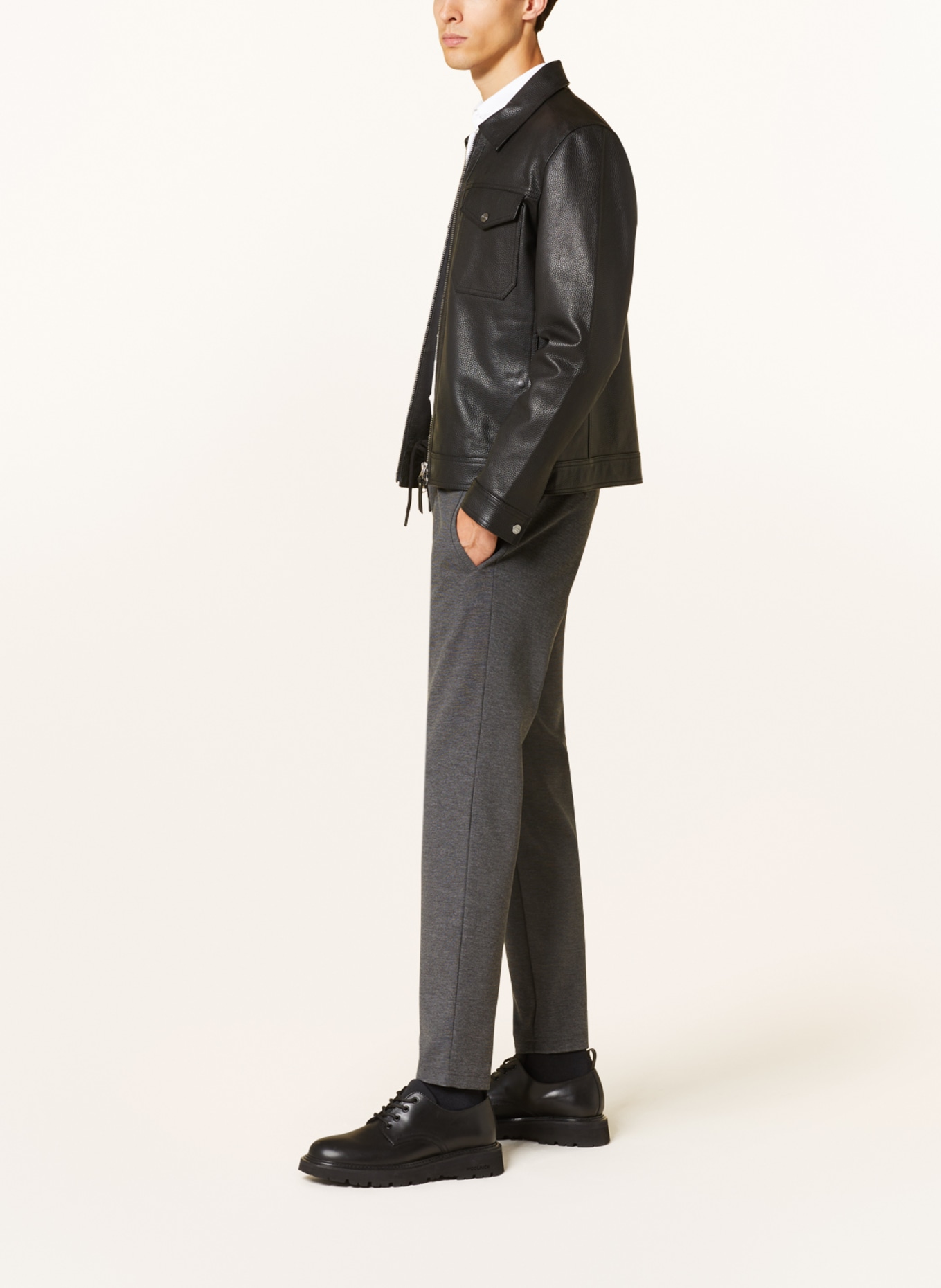 BRAX Spodnie w stylu dresowym PHIL cropped fit, Kolor: 05 GRAPHIT (Obrazek 4)