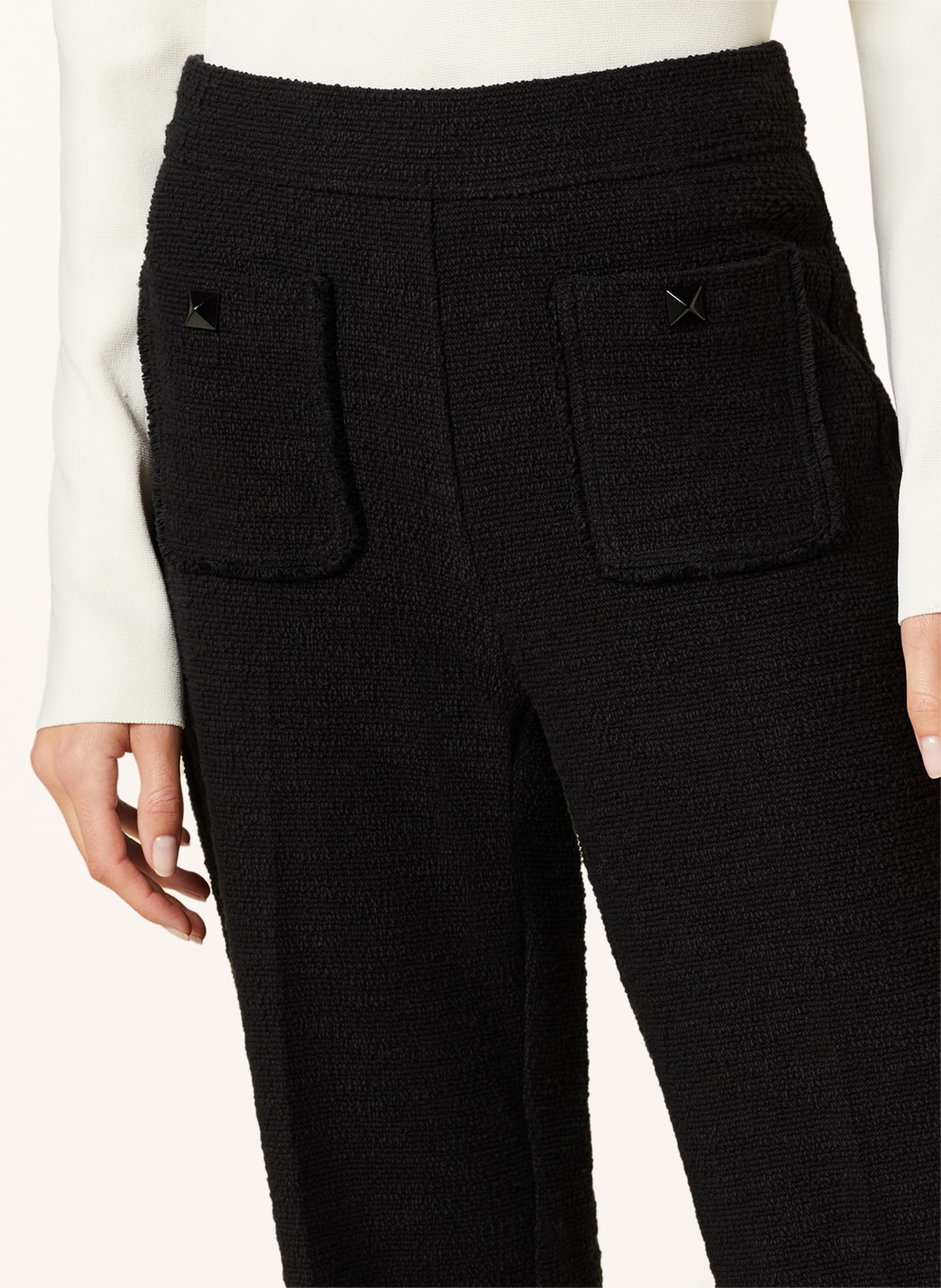 CAMBIO Tweed culottes CAMERON, Color: BLACK (Image 5)