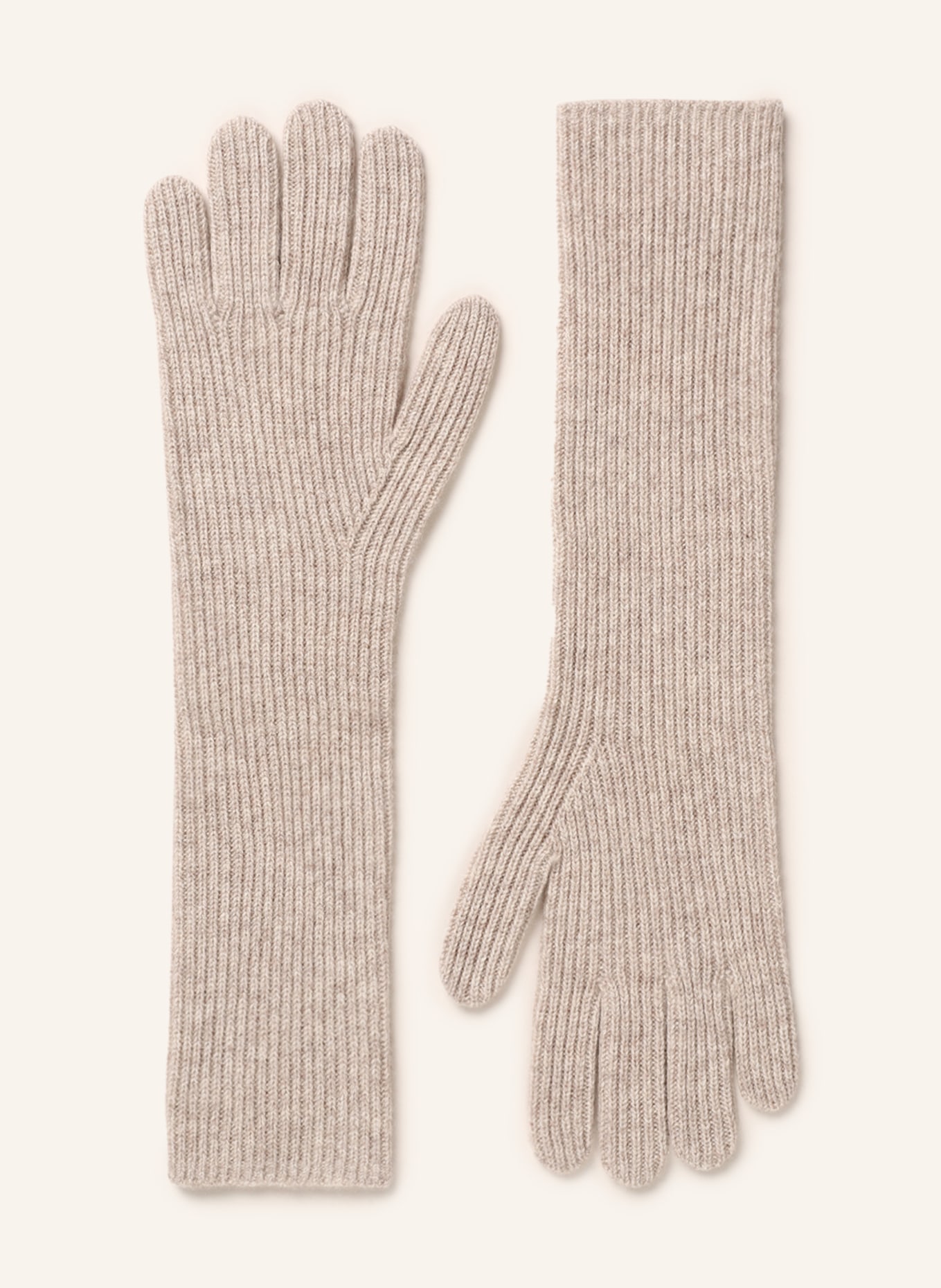 Delicatelove Gloves made of cashmere, Color: BEIGE (Image 1)
