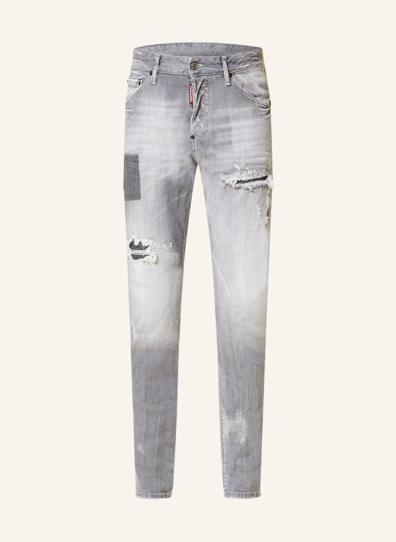 DSQUARED2 Destroyed Jeans COOL GUY Extra Slim Fit, Farbe: 852 GREY (Bild 1)