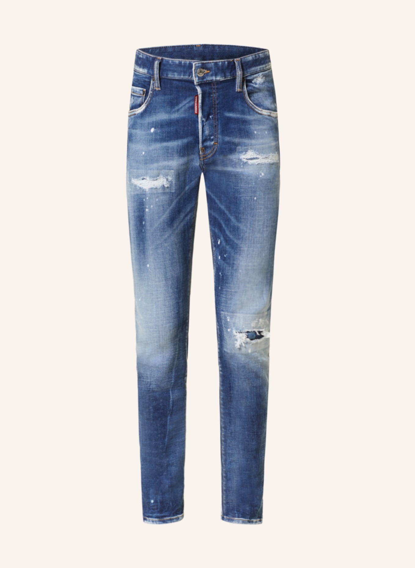 DSQUARED2 Destroyed jeans SUPER TWINKY extra slim fit, Color: 470 NAVY BLUE (Image 1)