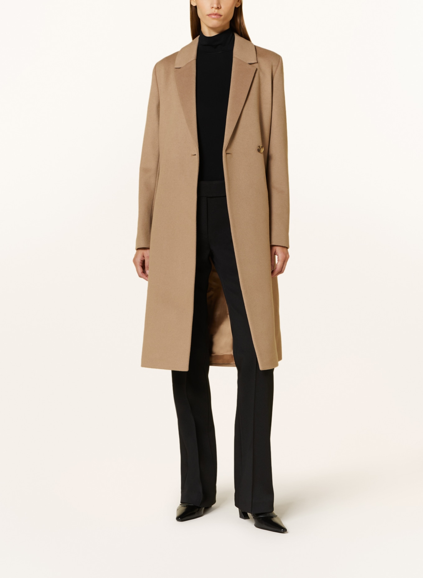 Calvin Klein Vlněný kabát, Barva: VELBLOUDÍ (Obrázek 2)