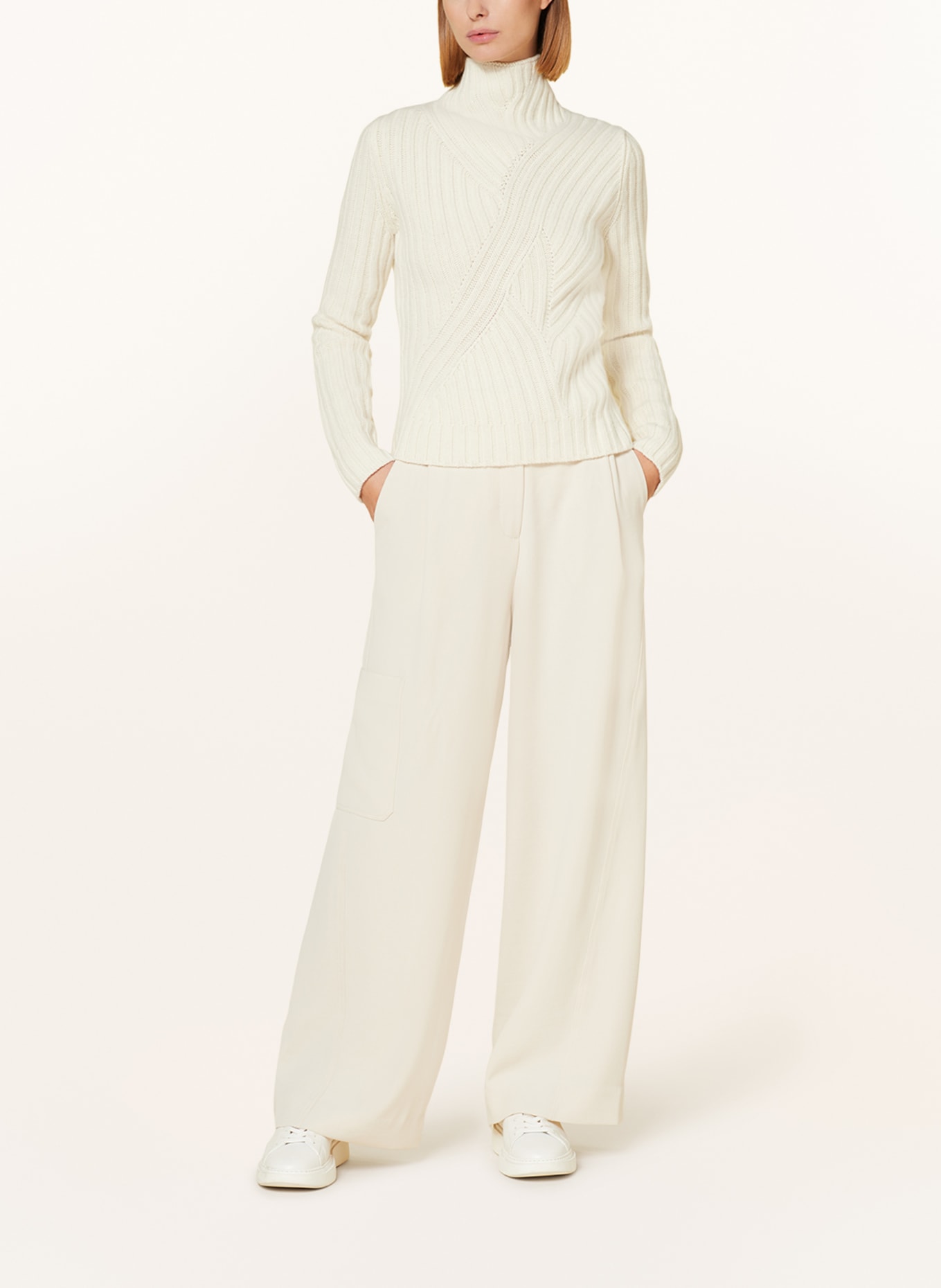 Calvin Klein Spodnie marlena, Kolor: ECRU (Obrazek 2)