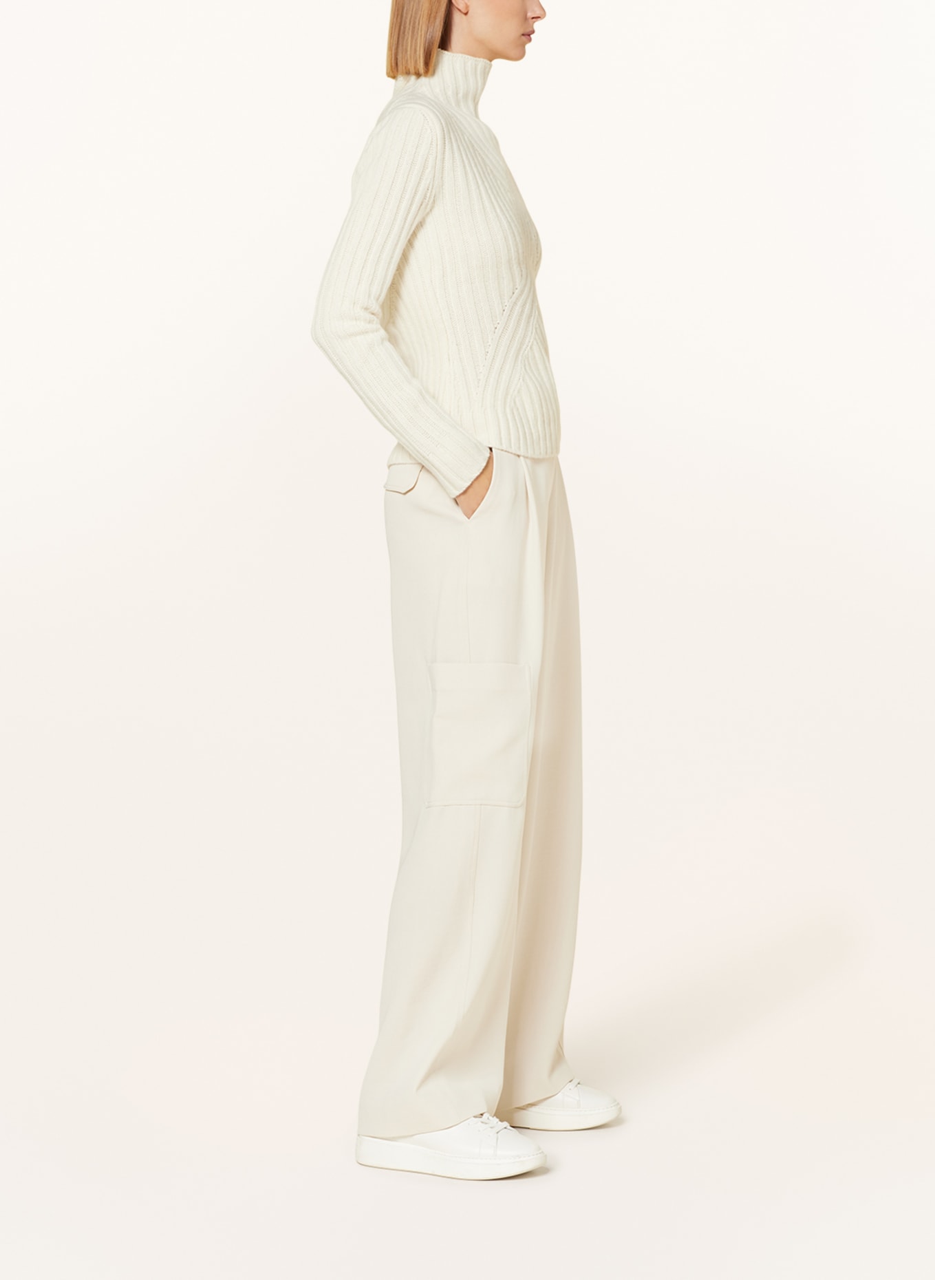 Calvin Klein Spodnie marlena, Kolor: ECRU (Obrazek 4)