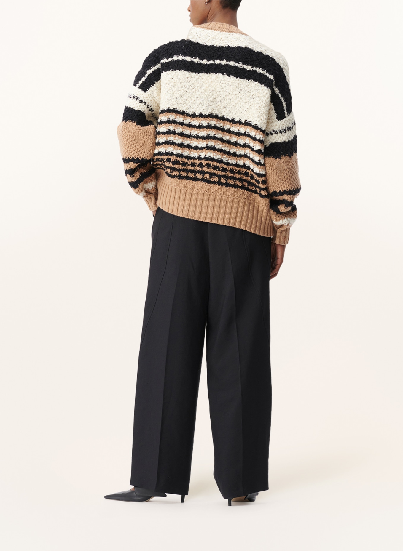 Lala Berlin Sweater KIANNA, Color: BLACK/ CAMEL/ ECRU (Image 3)