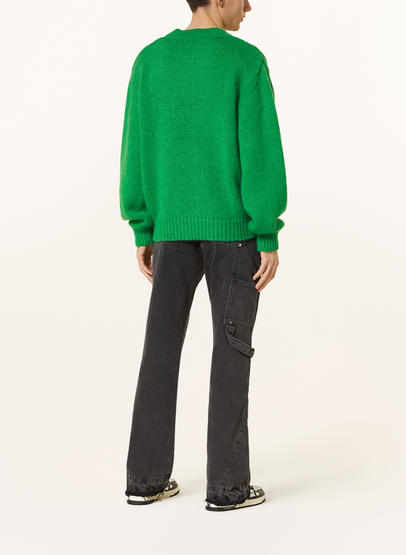 REPRESENT Sweater with mohair, Color: GREEN (Image 3)
