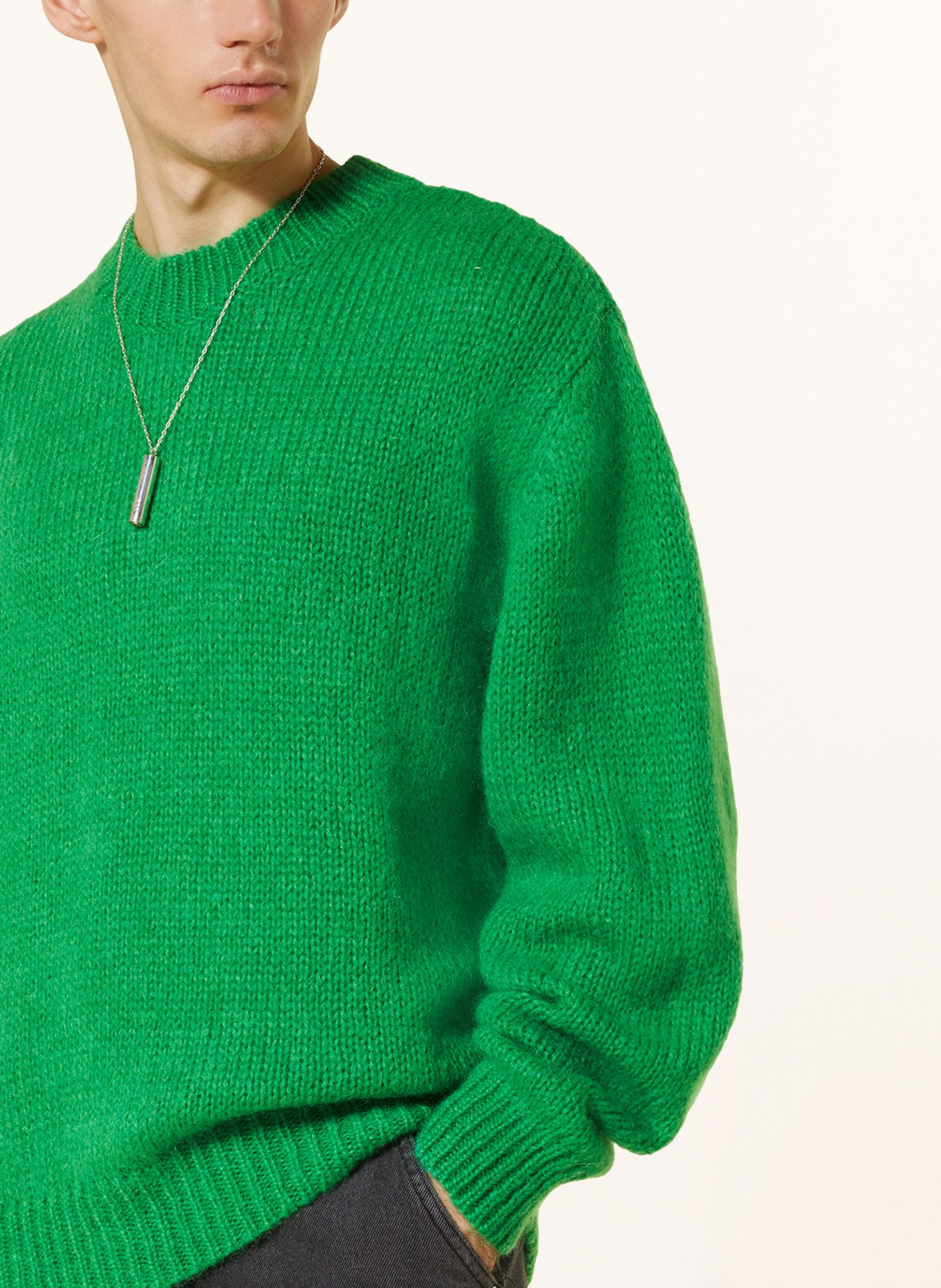 REPRESENT Sweter z dodatkiem moheru, Kolor: ZIELONY (Obrazek 4)