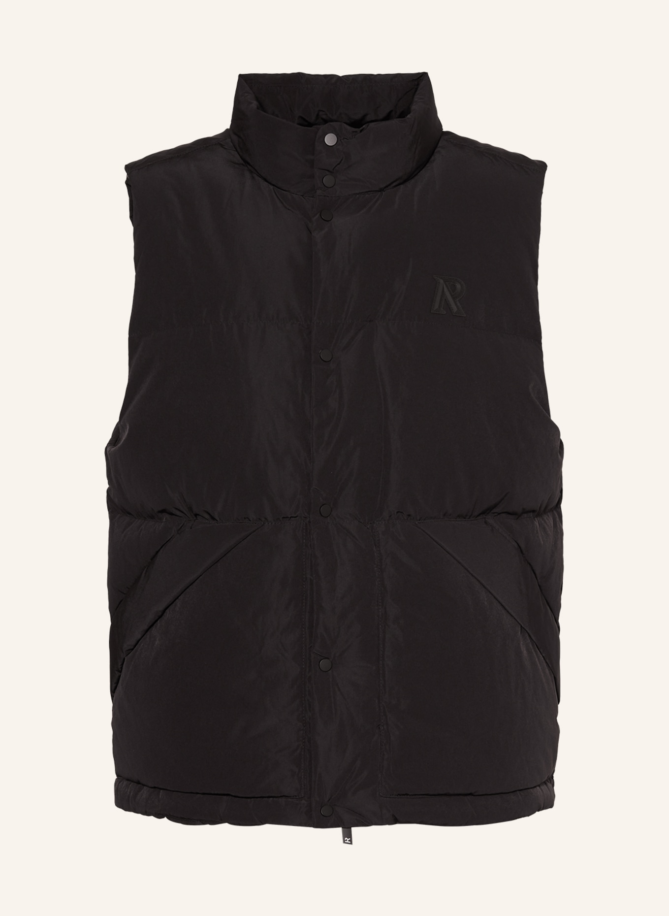 REPRESENT Down vest, Color: BLACK (Image 1)