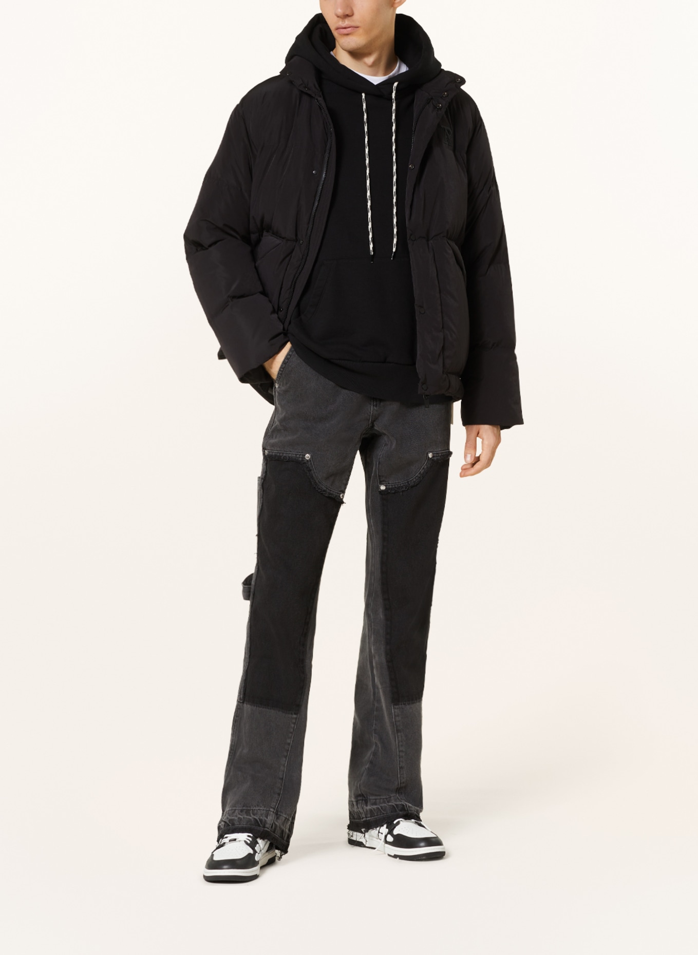 REPRESENT Down jacket, Color: BLACK (Image 2)