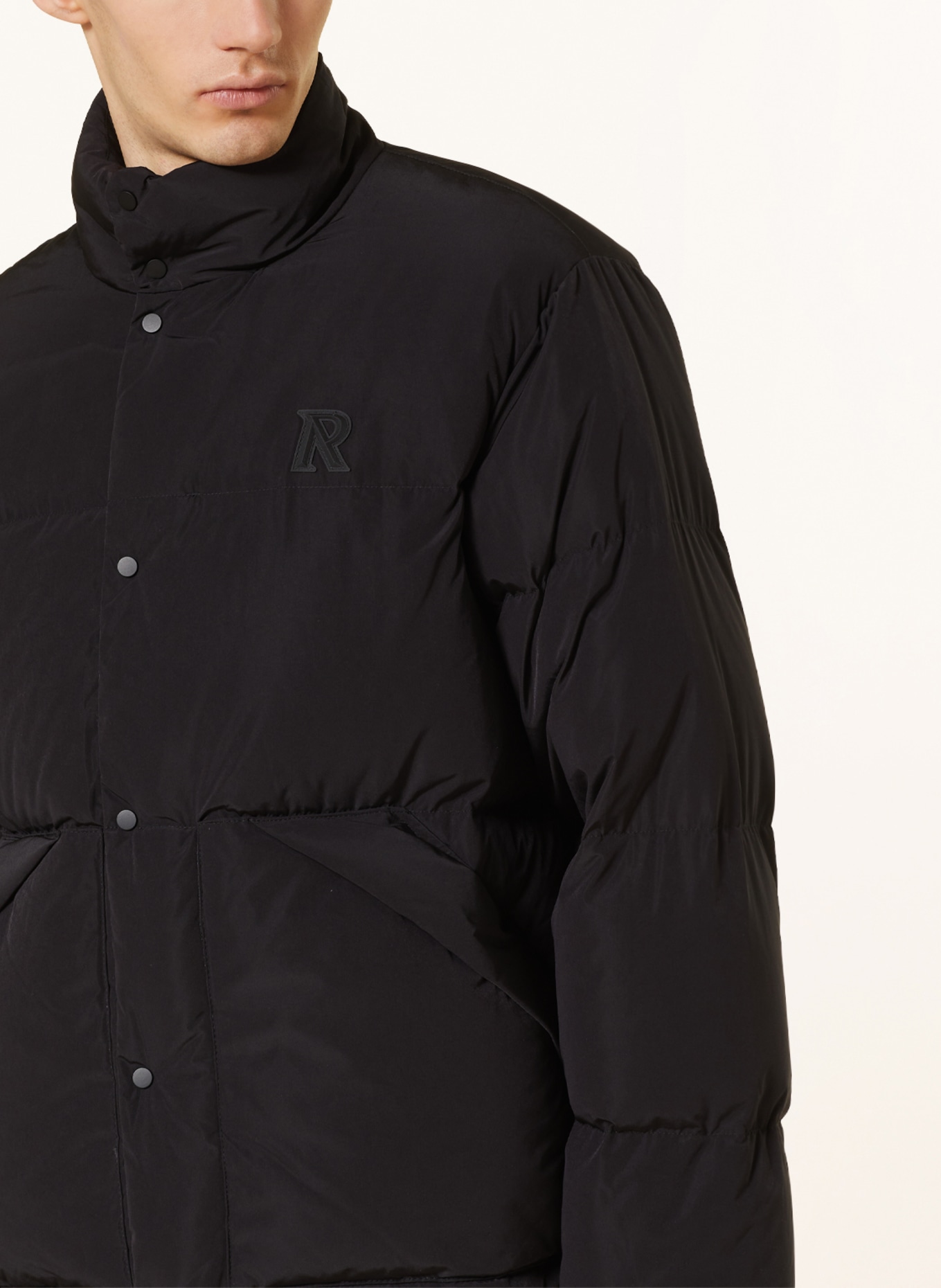 REPRESENT Down jacket, Color: BLACK (Image 4)