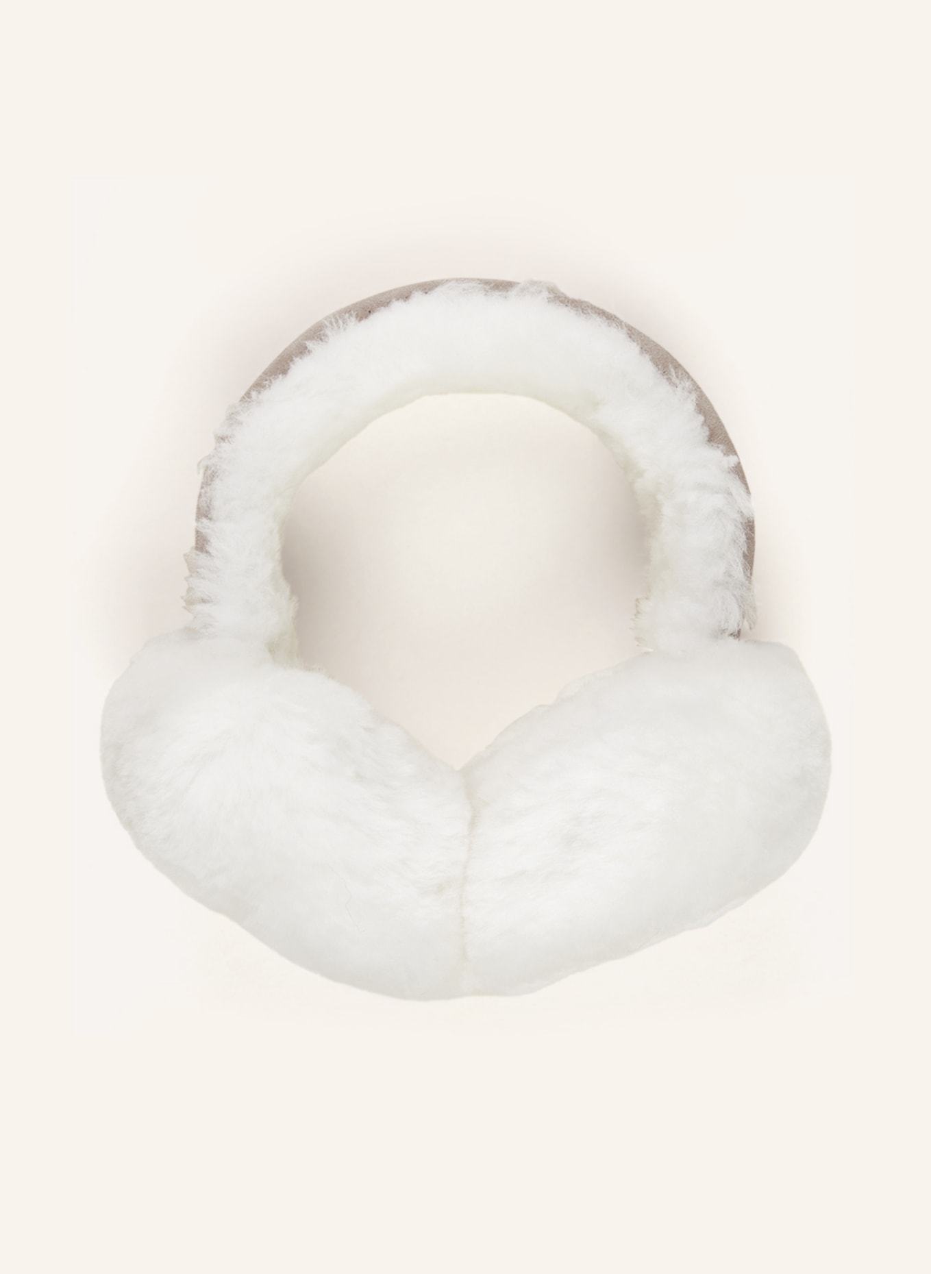 SEEBERGER Earmuffs with real fur, Color: GRAY/ WHITE (Image 1)