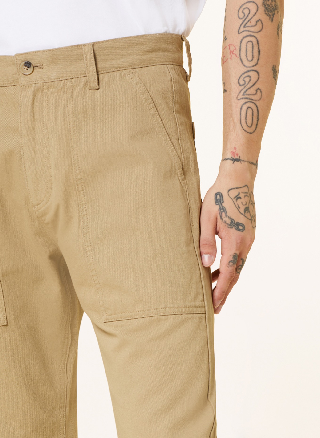 Marc O'Polo DENIM Chinos straight fit, Color: LIGHT BROWN (Image 5)