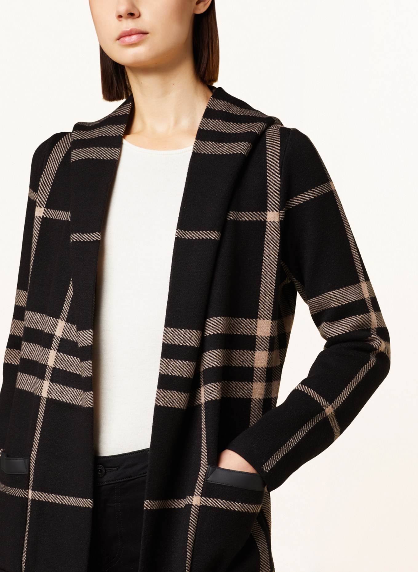 Charter club plaid cardigan sweater hotsell coat