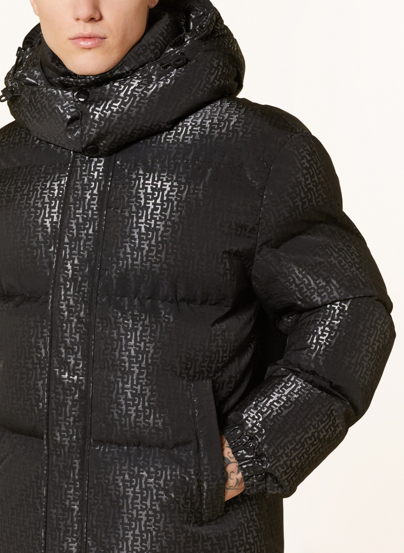 DIESEL Quilted jacket W-ROLFYS-MON, Color: BLACK (Image 5)